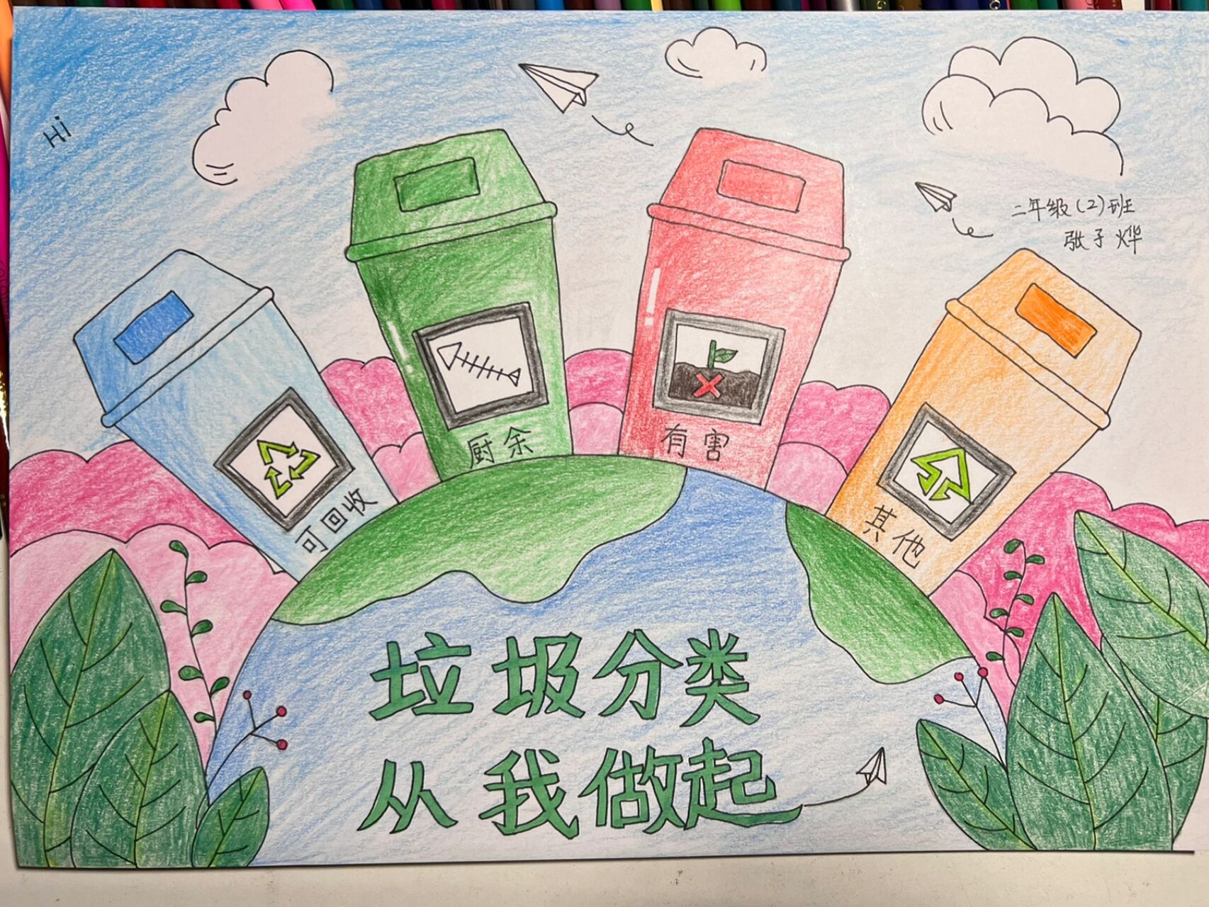 小学手抄报 | 垃圾分类&从我做起