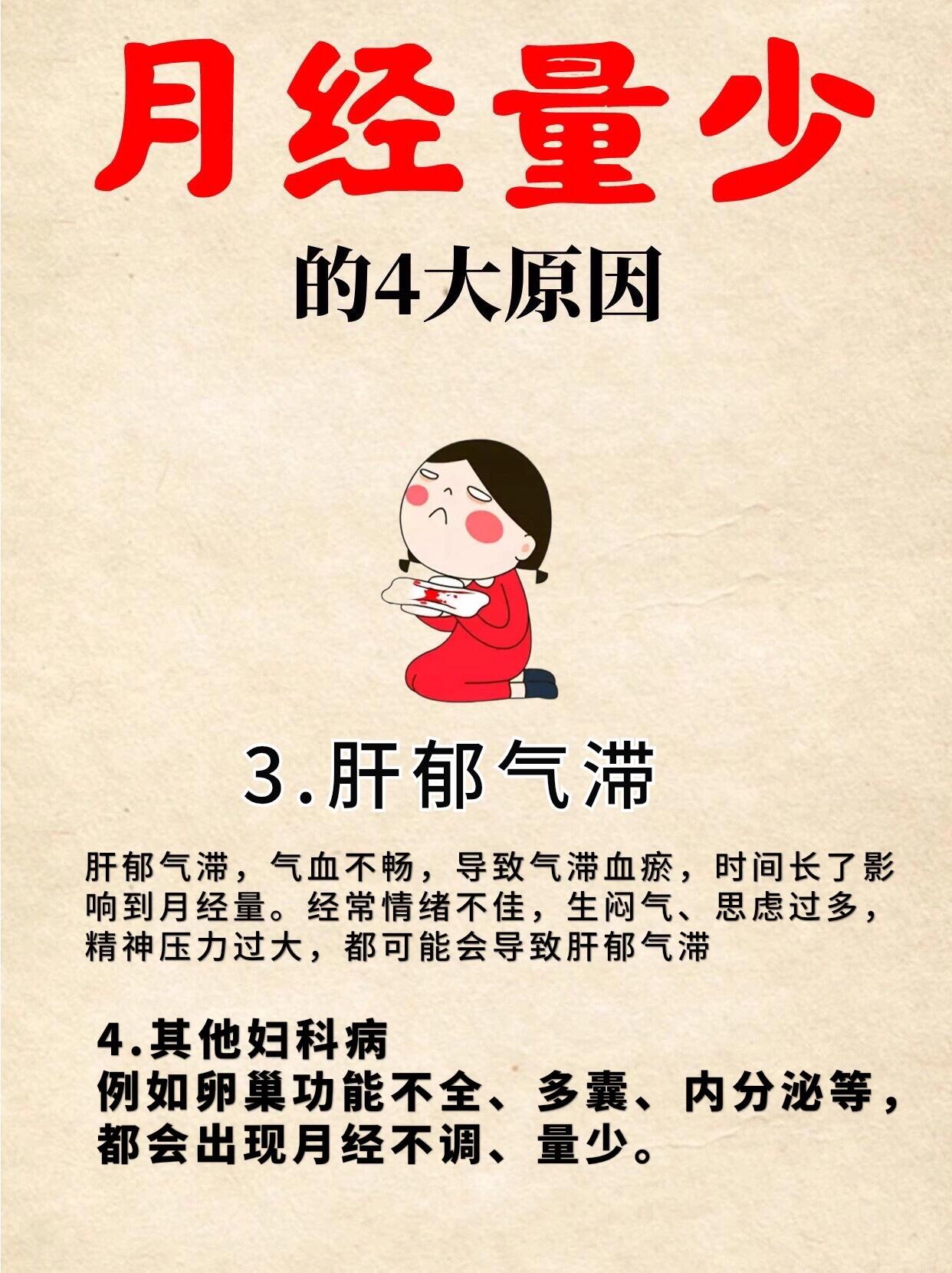 月经量少,逃不过这41566个原因,快看你有几个 现在很多姐妹,早早