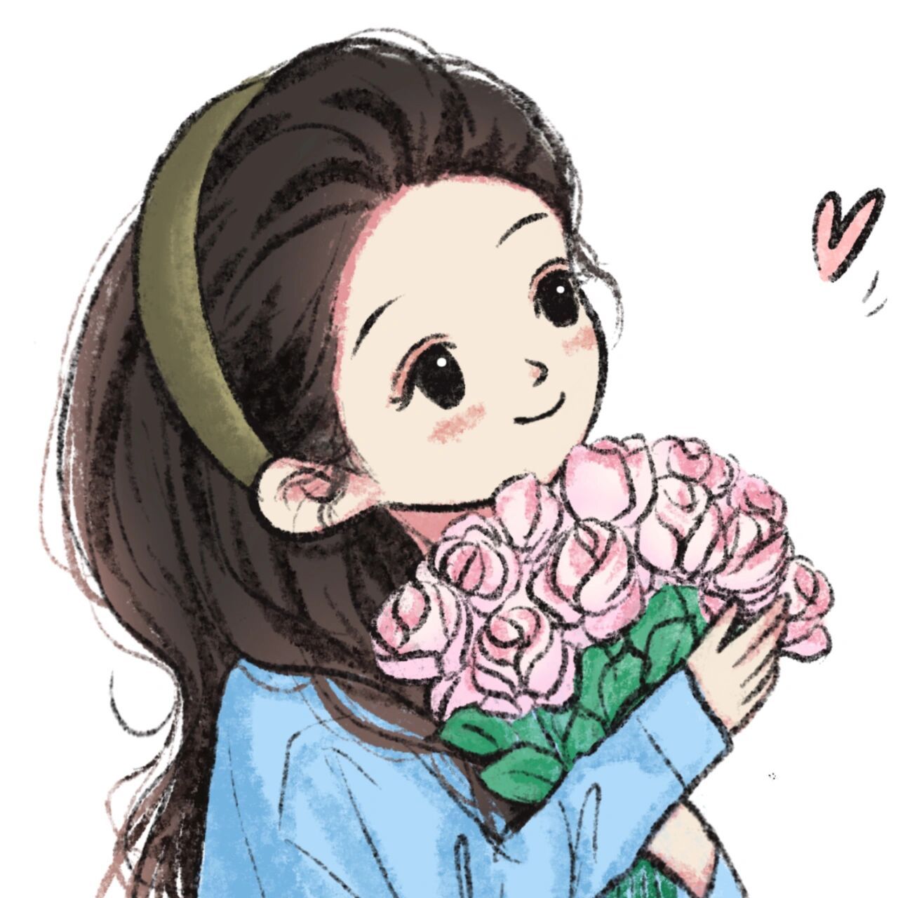 捧花头像丨不断更打卡(11) 让我们换上这个头像,2023,心想事成!