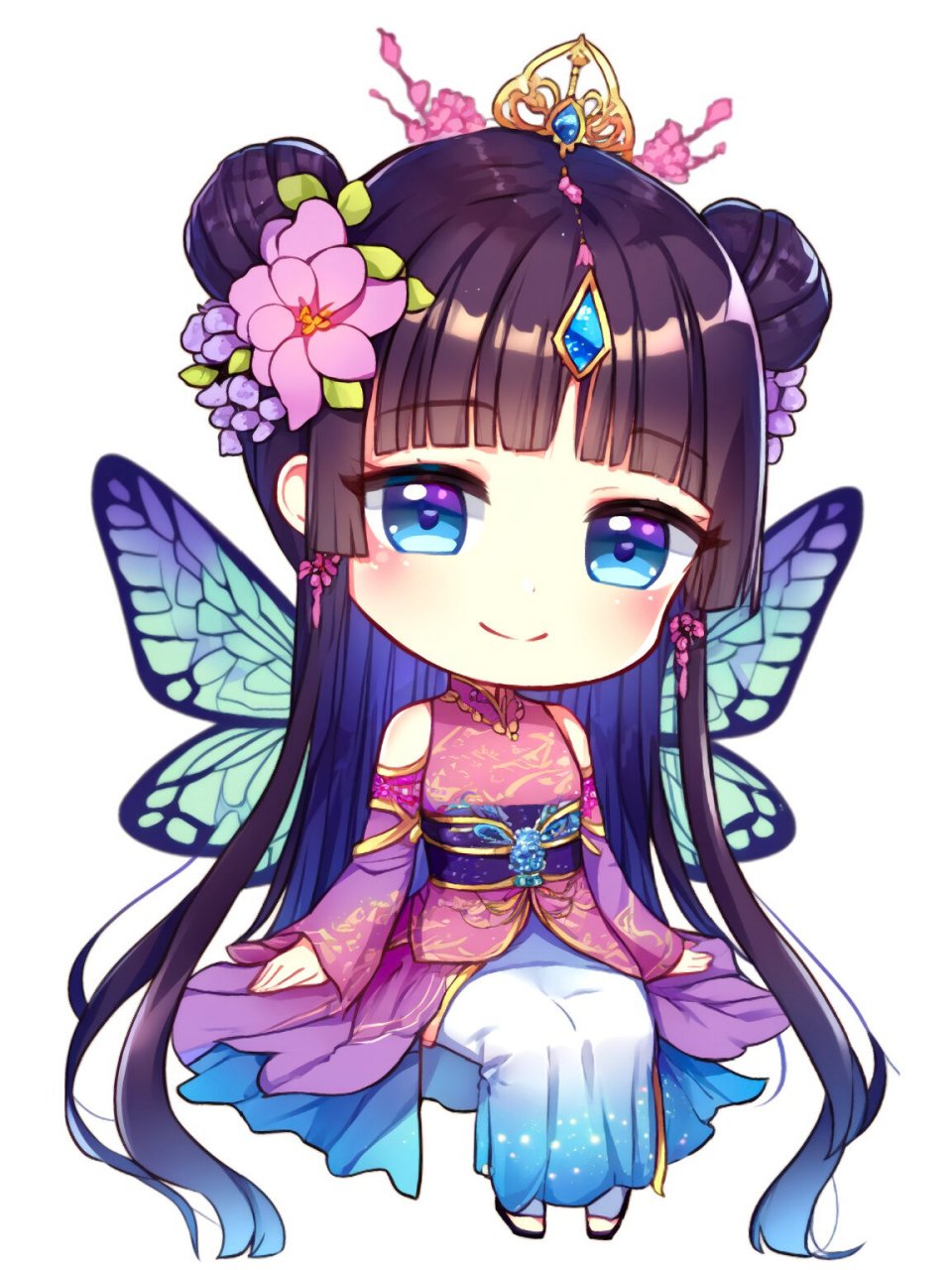 q版二次元王者荣耀貂蝉夏仲夜之梦  夏日滤镜