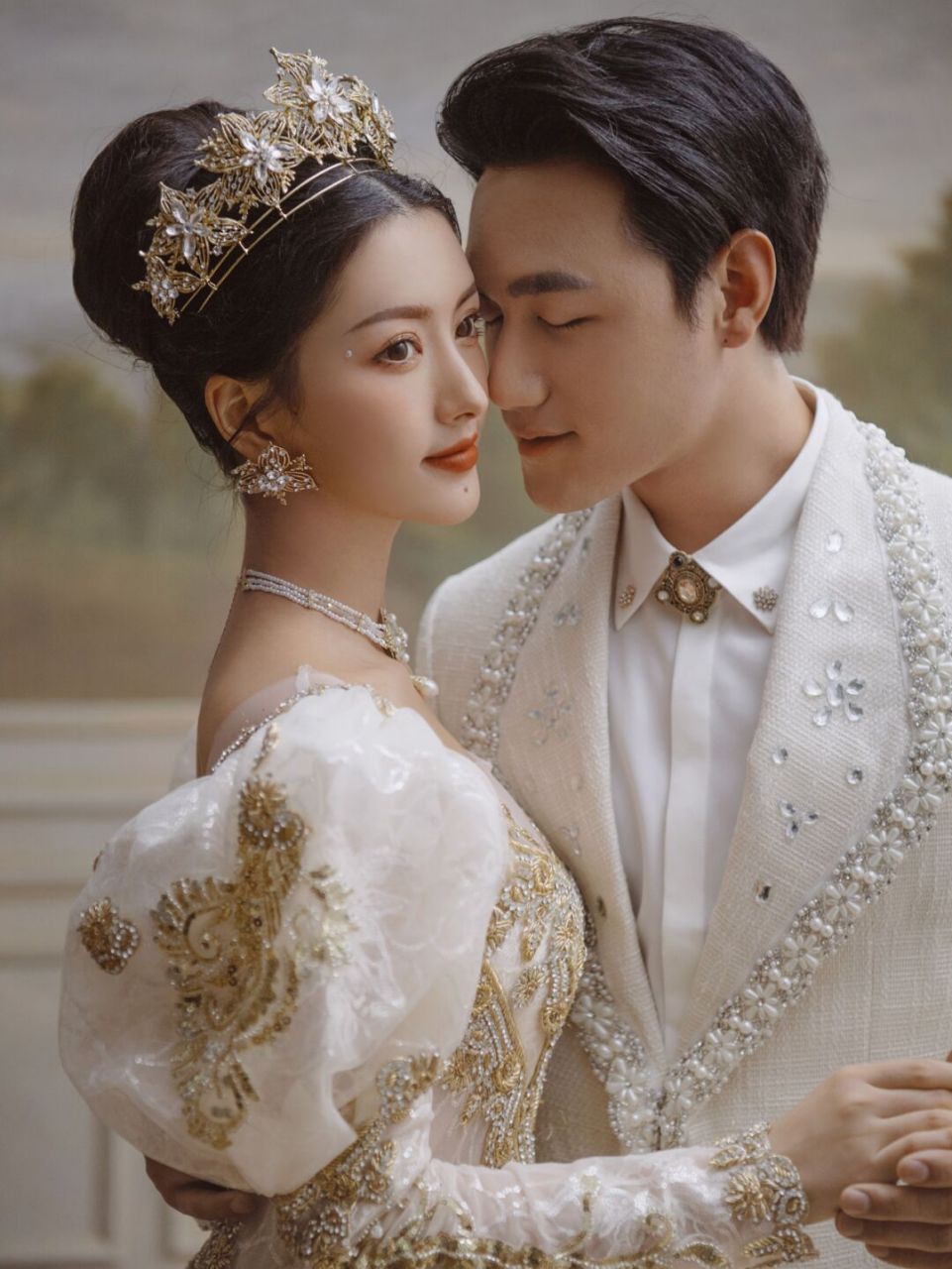 787878 高定宫廷婚纱照赋予照片奢华与优雅 用欧式古典的质感