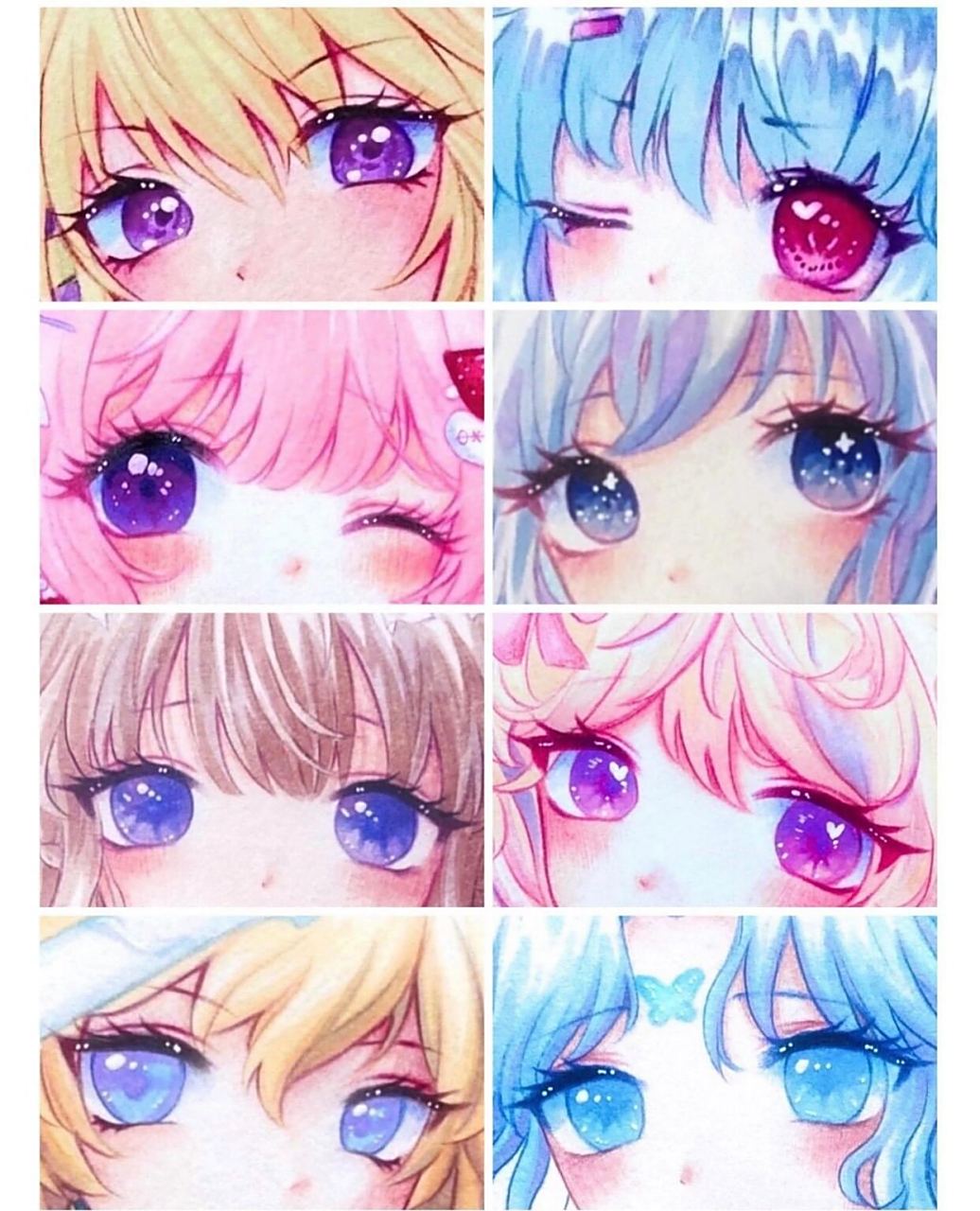 动漫眼睛的多种画法 喜欢不同配色的风格 收藏起来 水彩 |马克笔|彩铅