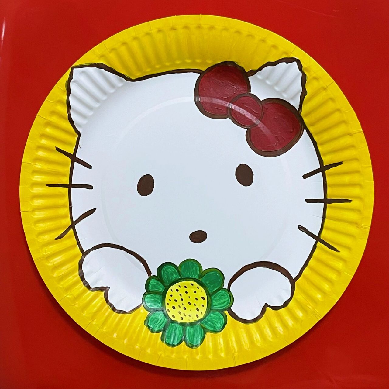 盘子画 网上找的图,丙烯作画,喜欢的可以临摹