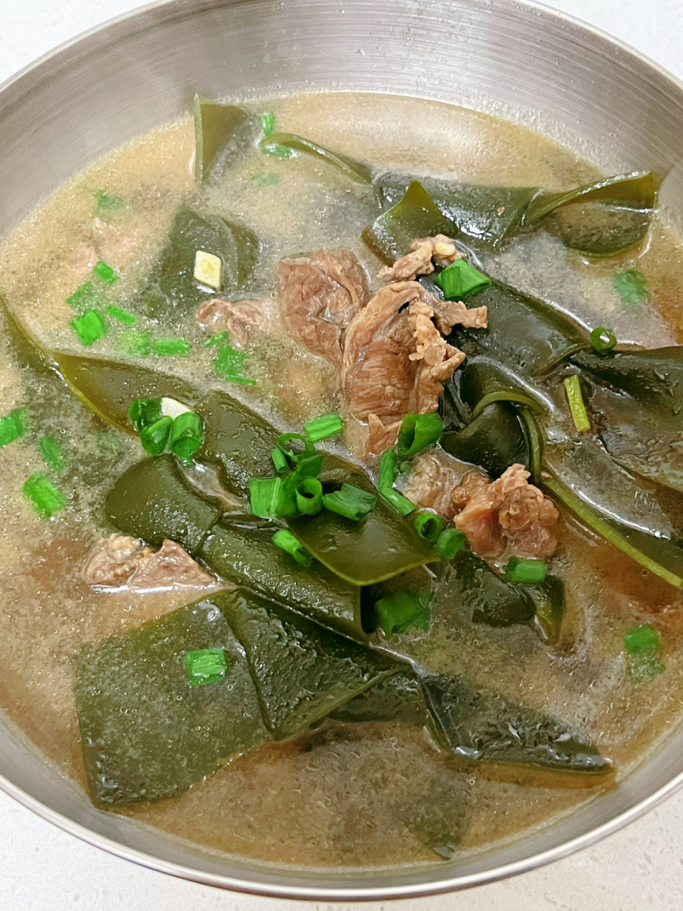 冬天就该来一碗热fufu的海带牛肉汤 低脂高蛋白,安利给所有减脂的宝贝
