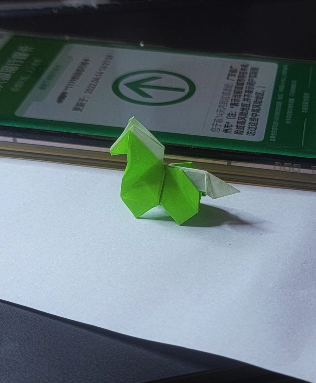 简单的折纸小马驹 折只绿马保平安哈哈,教学本周更新 设计paper kawai