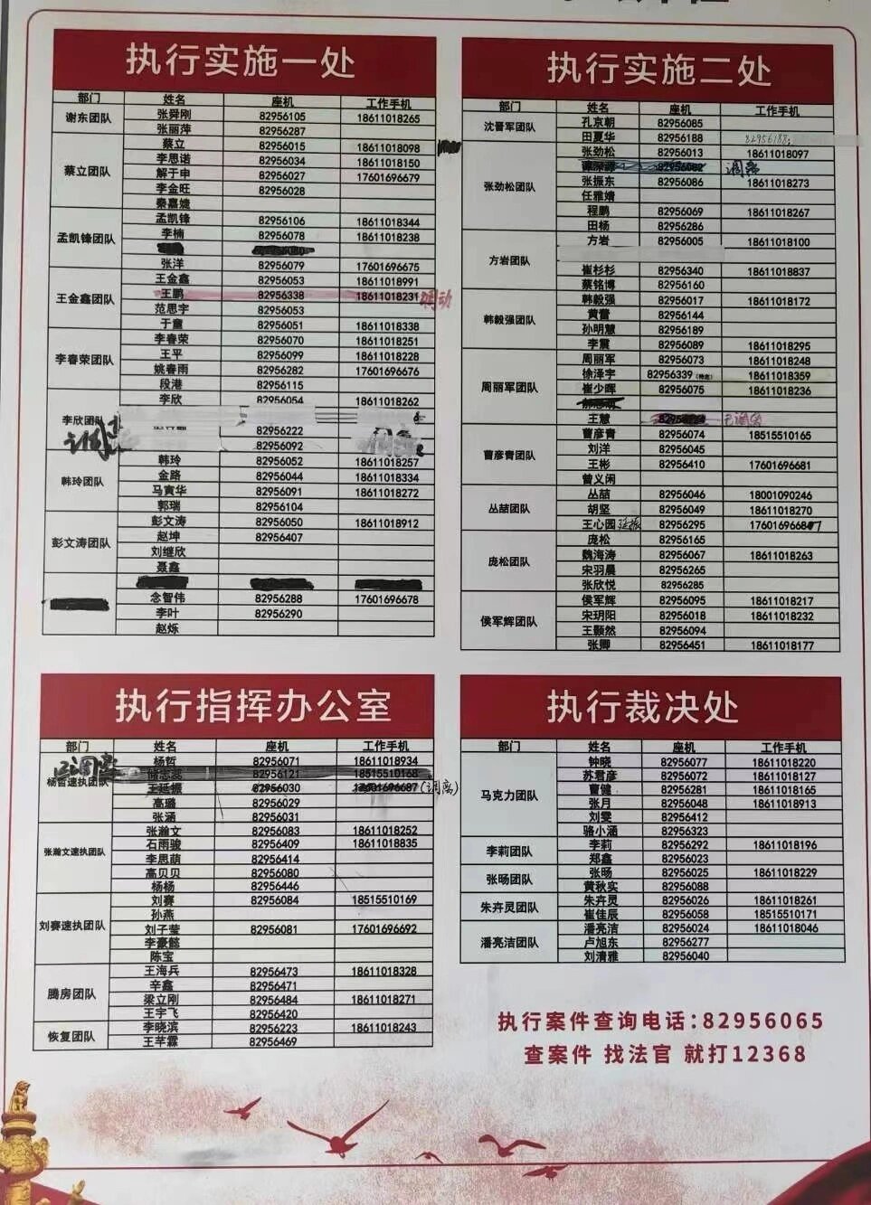 北京市海淀区人民法院执行法官办公电话最新