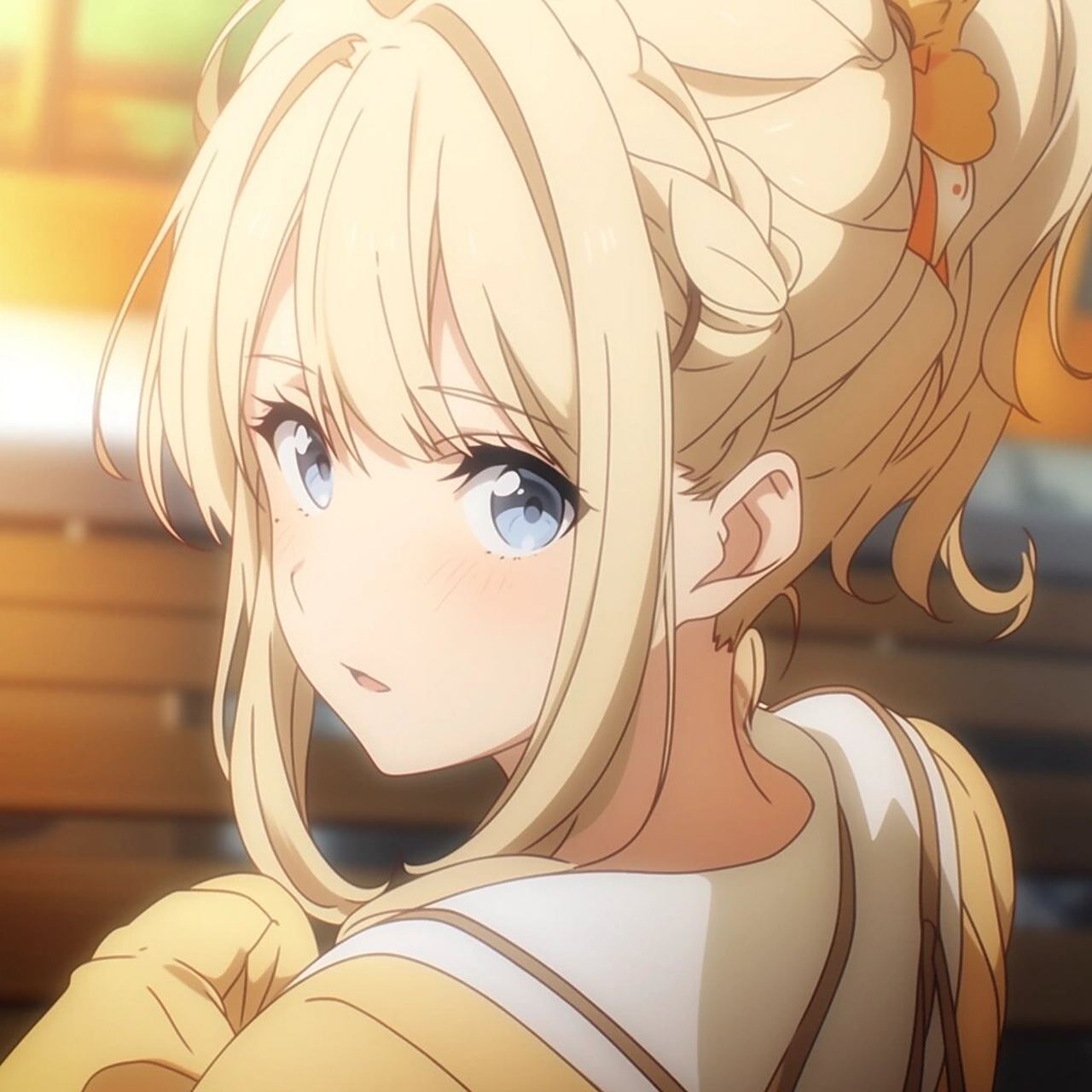 女生头像|动漫头像|黄色马尾96第三弹 你未必光芒万丈 但你温暖有关