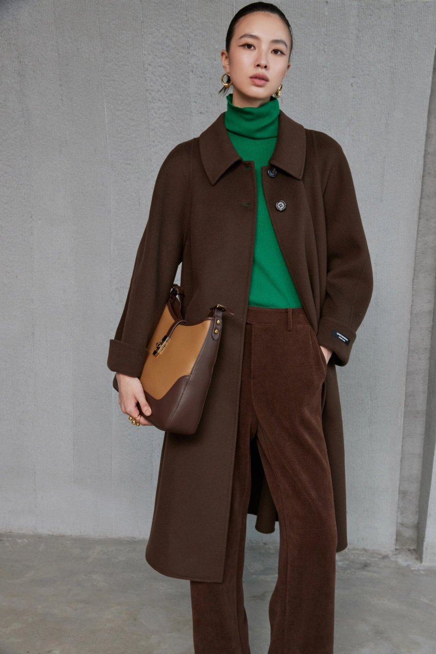 咖色大衣 nini icon丨至奢至暖 初冬的第一缕温暖 柔软轻盈 蓬松保暖