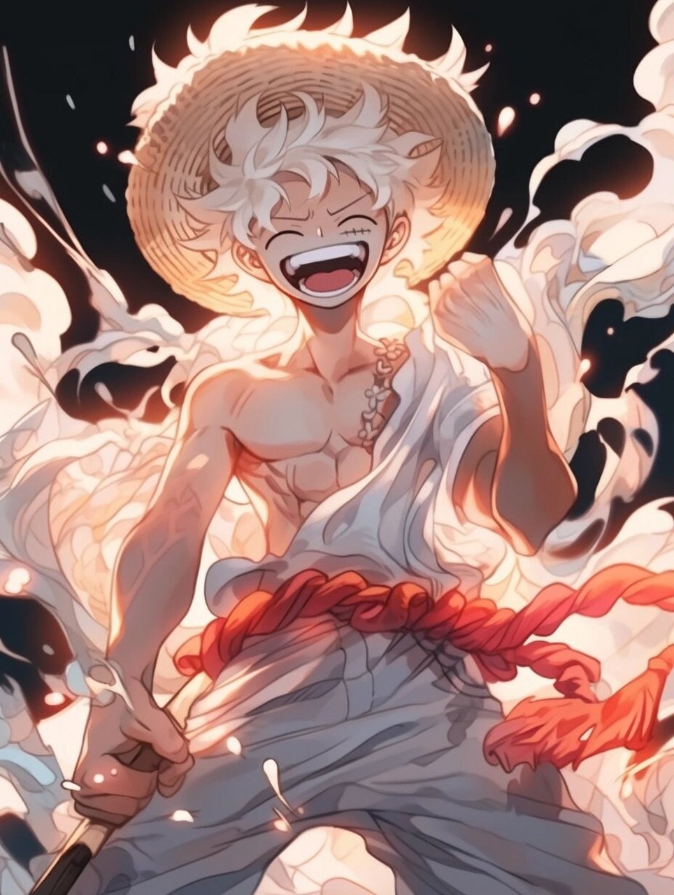 路飞五档|海贼王路飞头像 做了一个晚上只产出了两张满意的  夏日滤镜