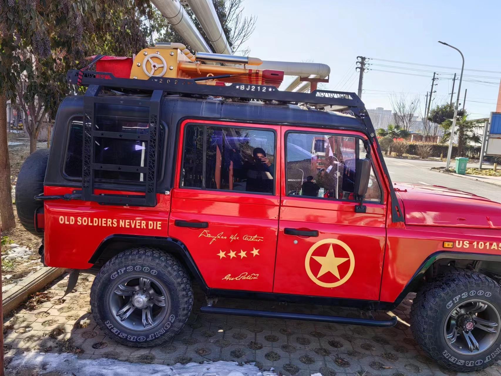 16年北京吉普212礼炮车,汽油四驱2.0,电子礼炮,婚庆利器