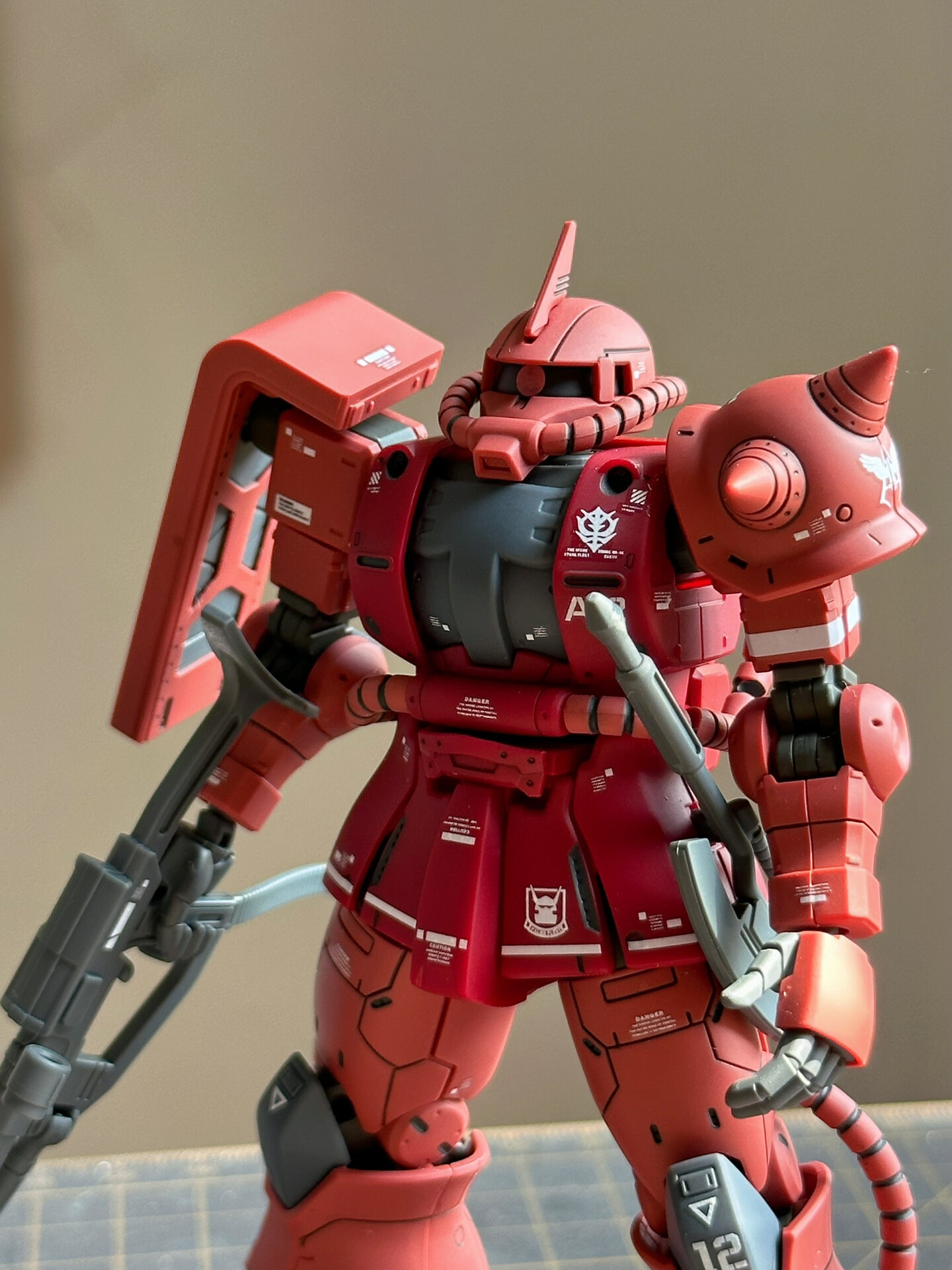 hg gto夏亚专用扎古 完工 新年好,今天完工了gto夏亚专用扎古,早就