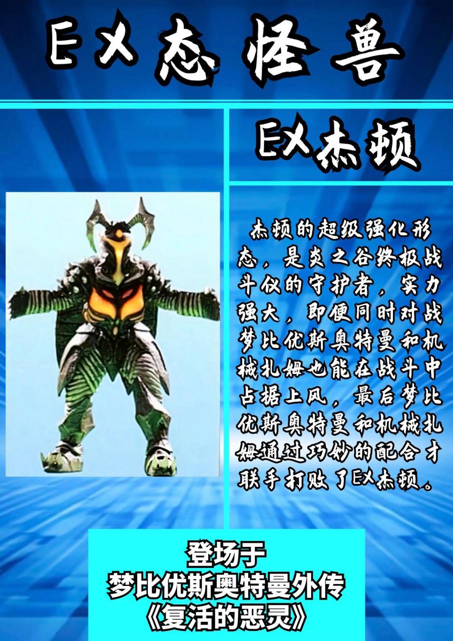 ex态怪兽盘点
