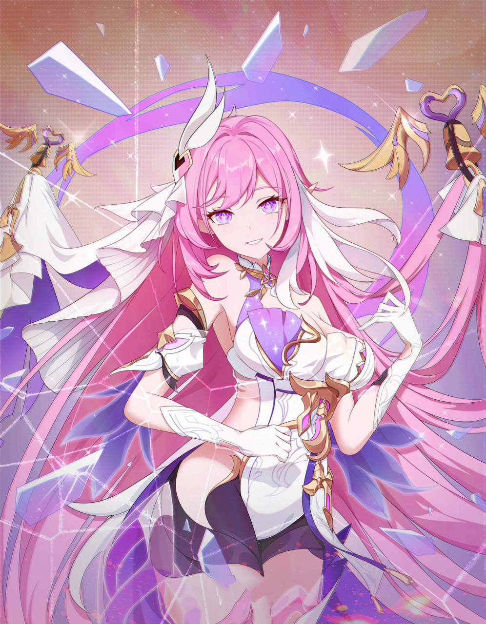 爱莉希雅 画了一个爱莉希雅和她的q版