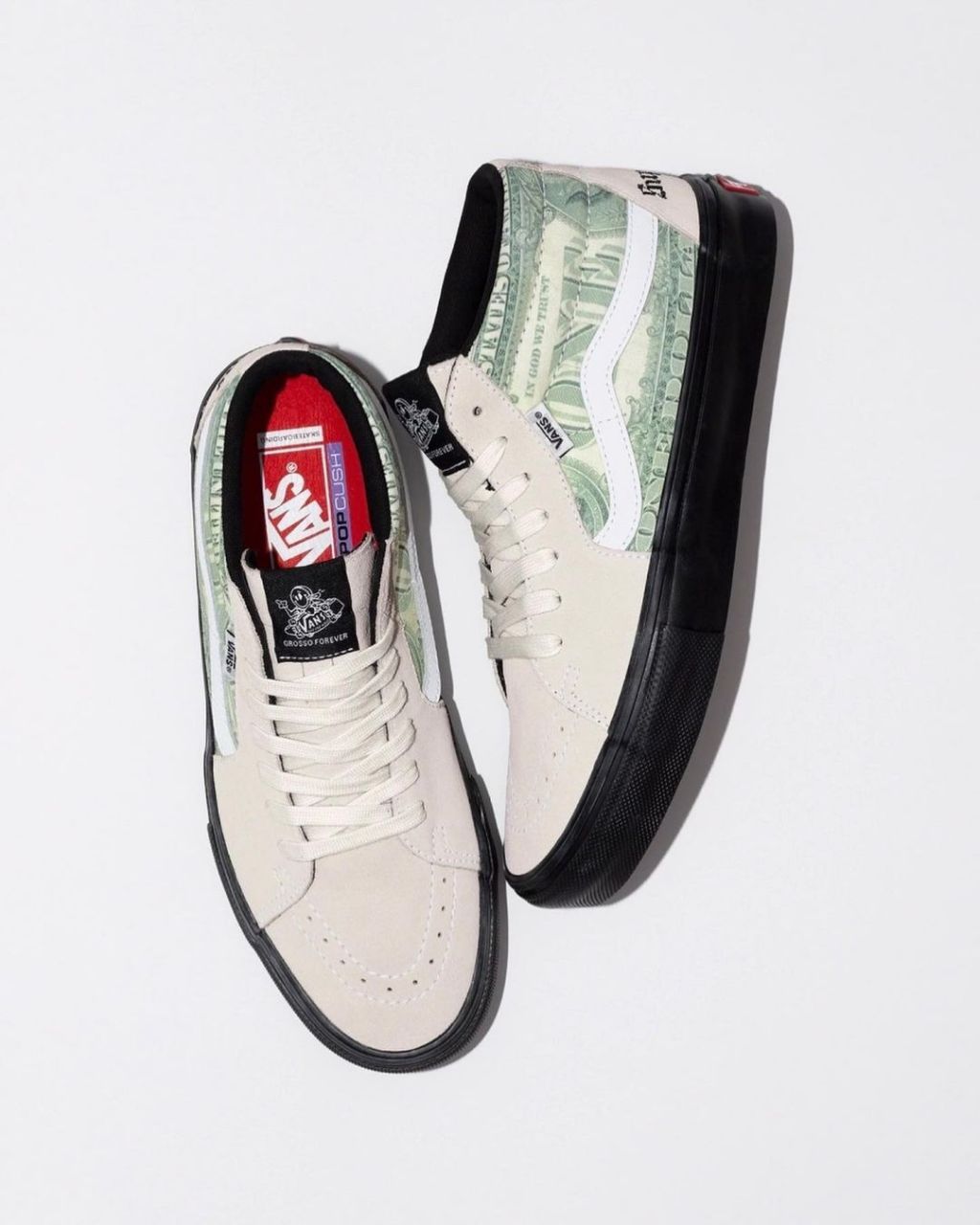 「满印美元」!supreme 联名新鞋发售信息!