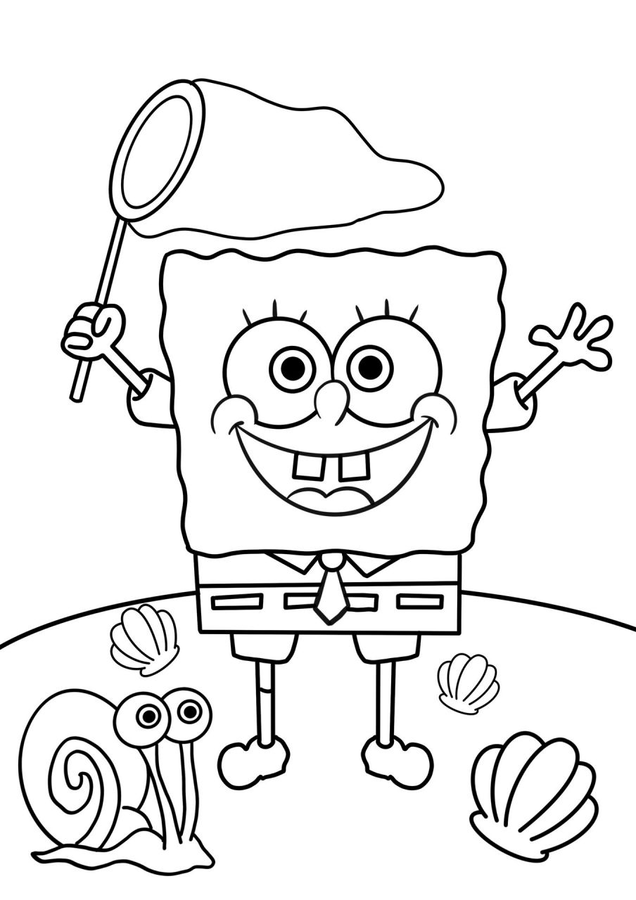 海绵宝宝简笔画教程 儿童喜欢的海绵宝宝简笔画,海绵宝宝简笔画教程