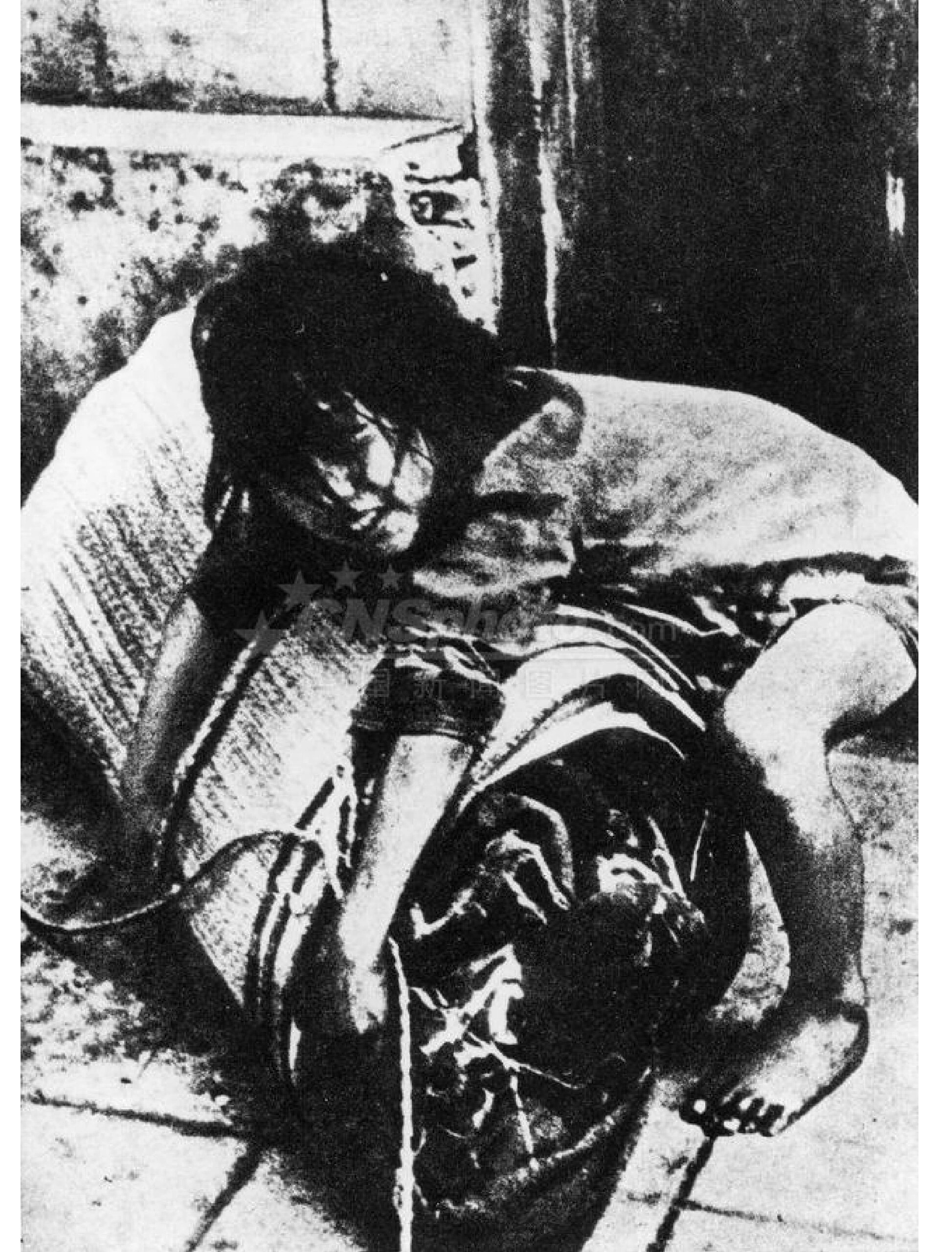 抗战时期,在日军的铁蹄下,中国人民过着悲惨的生活,照片来自于江苏