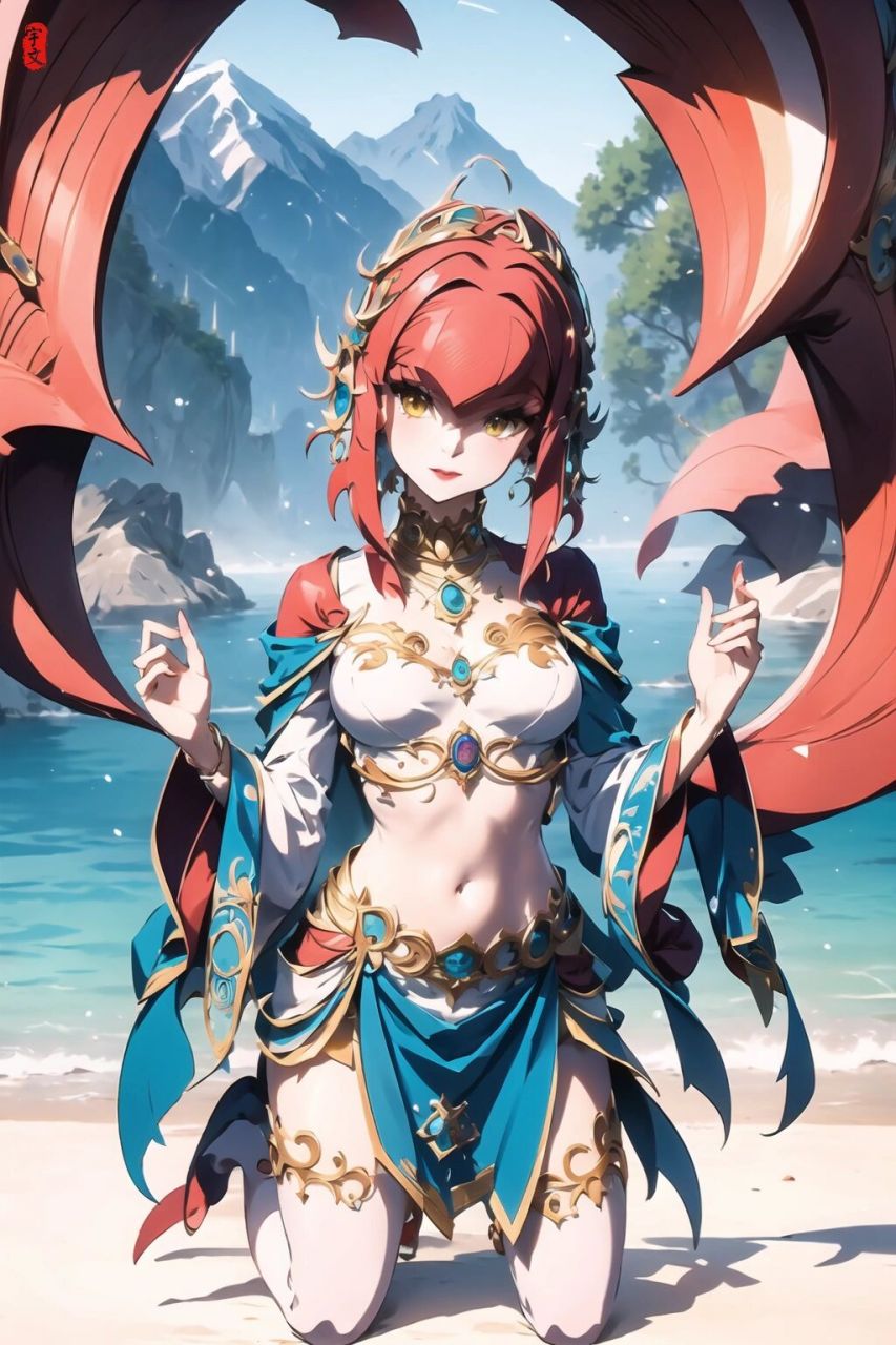 99卷|塞尔达壁纸|英杰篇:米法 03 尝试了下其他风格的米法.