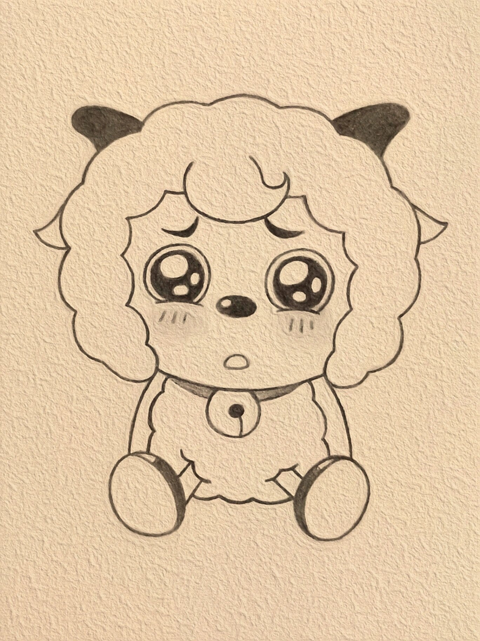 今日简笔画188 可怜巴巴的喜羊羊