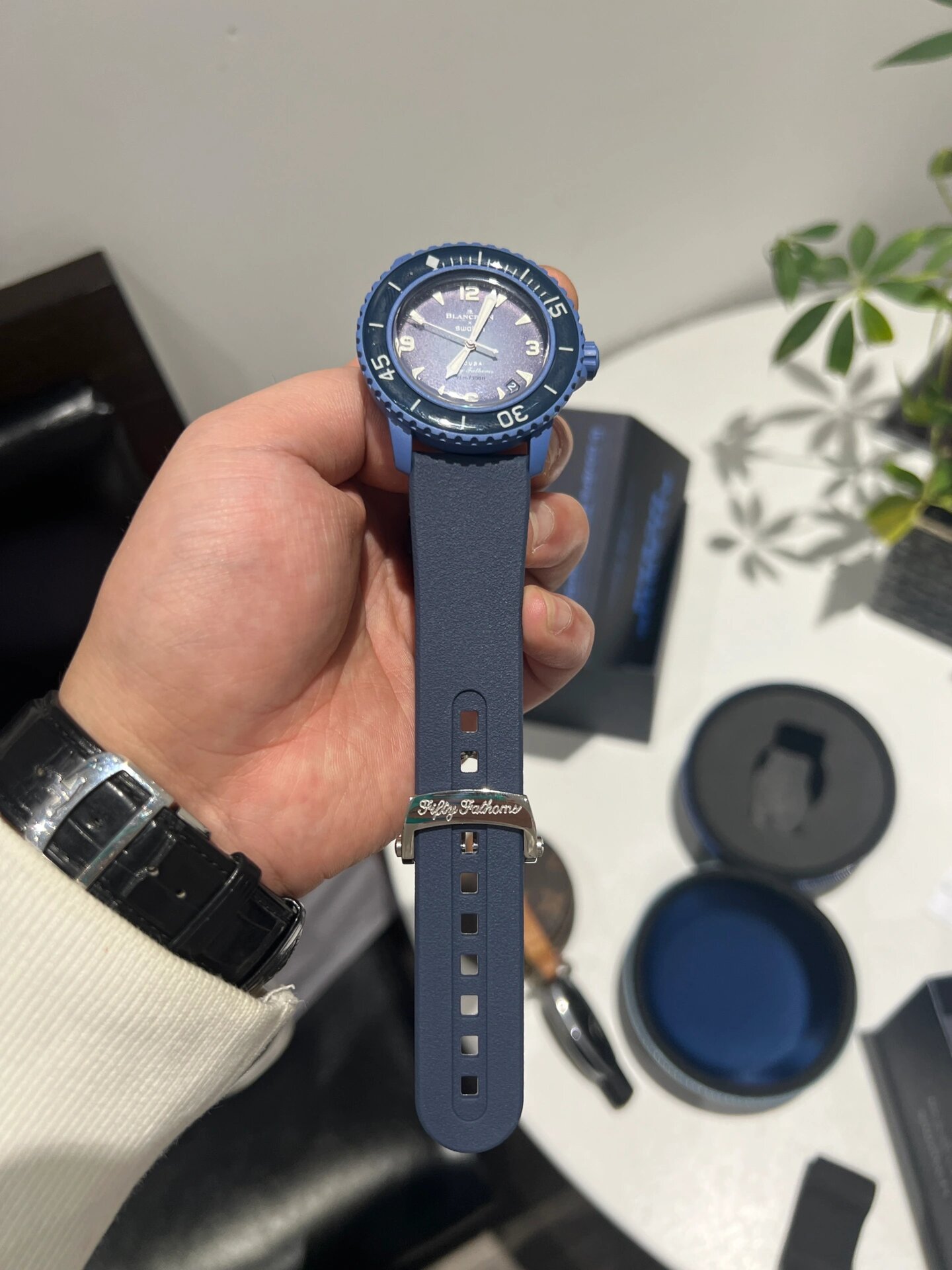 宝珀swatch联名表带更换