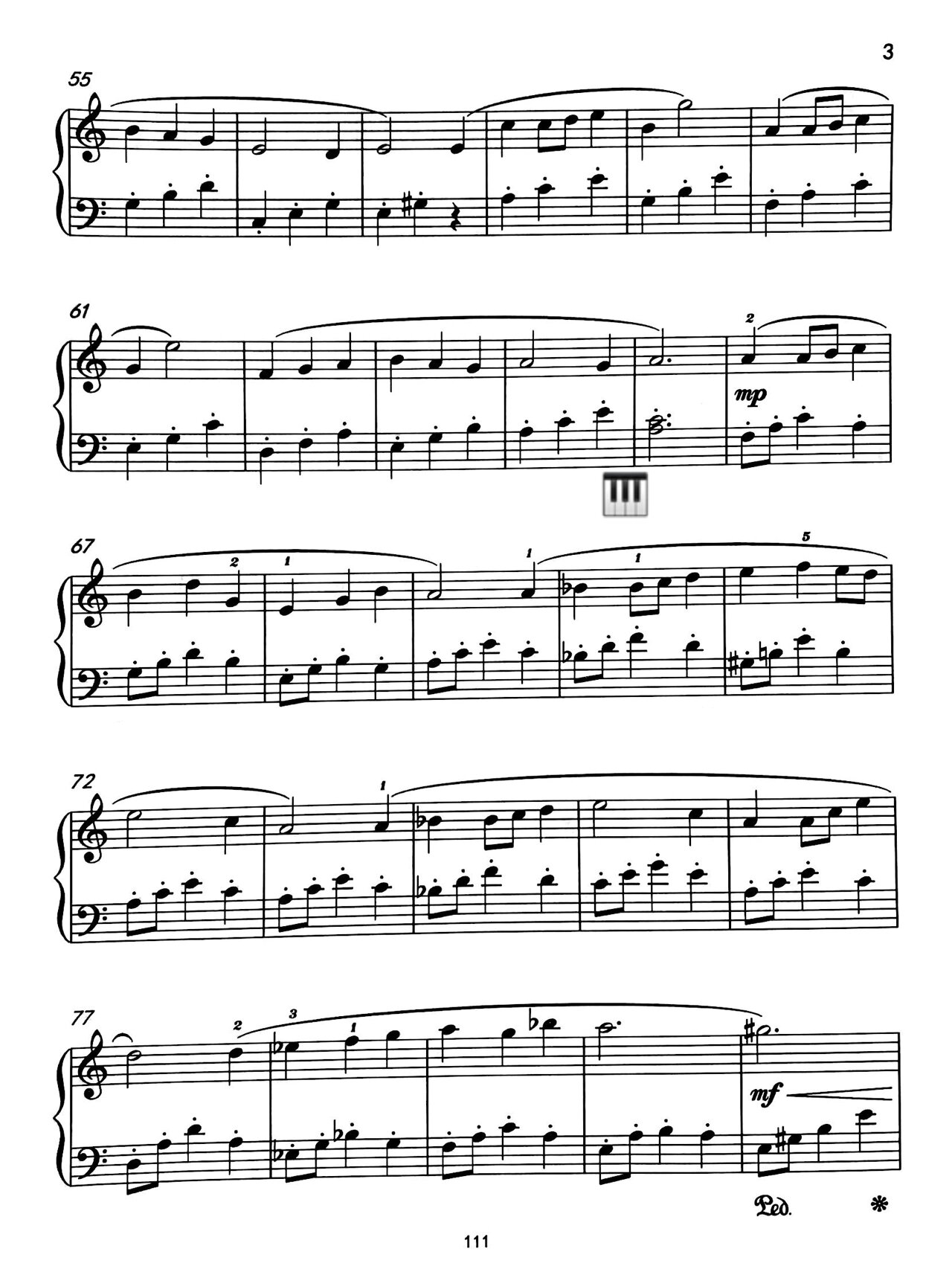 钢琴谱《风车小镇》96 童话梦幻般的旋律90 是一首很好听的曲子