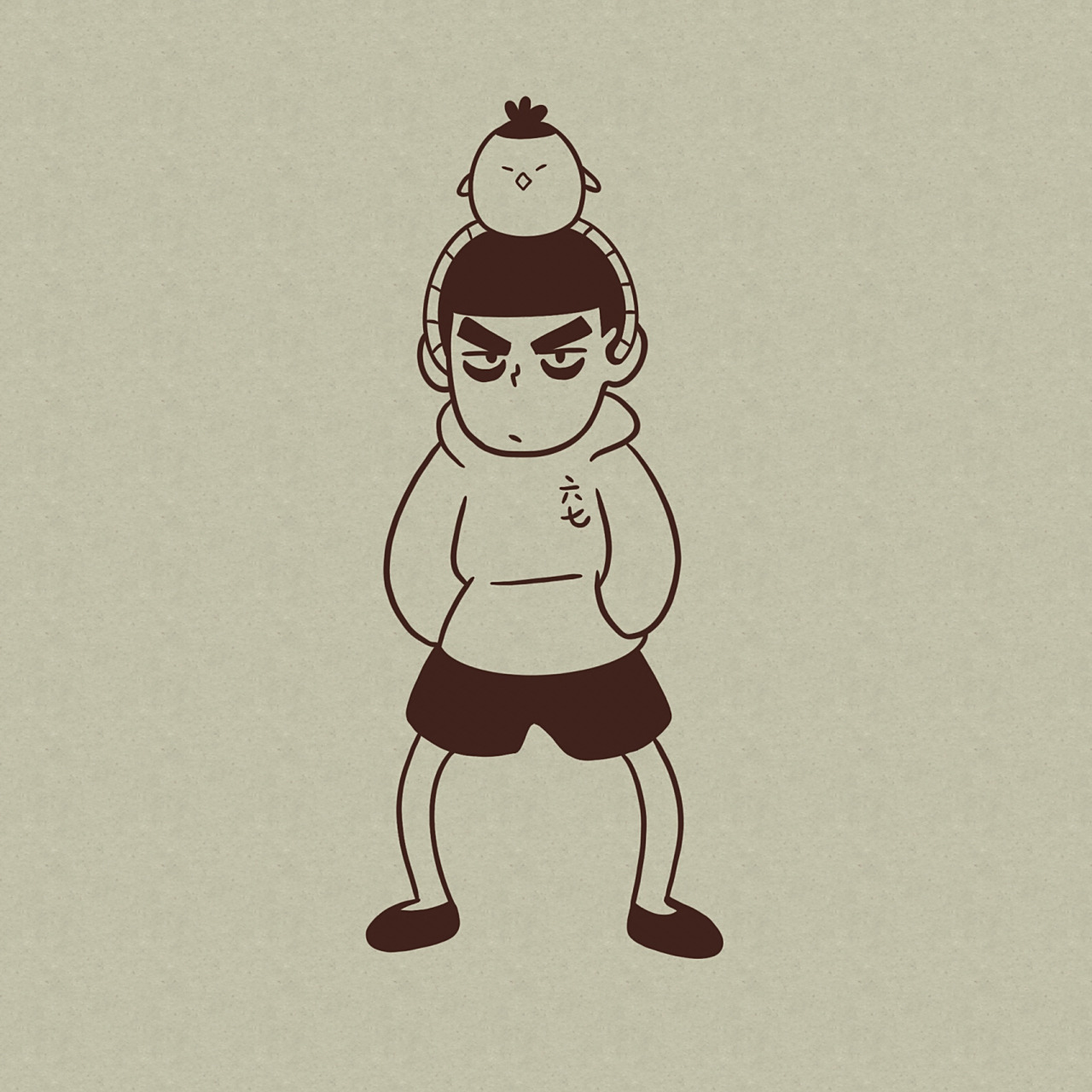 ipad手绘|简笔画刺客伍六七,学起来吧 有趣的事情很多 没有什么值得你