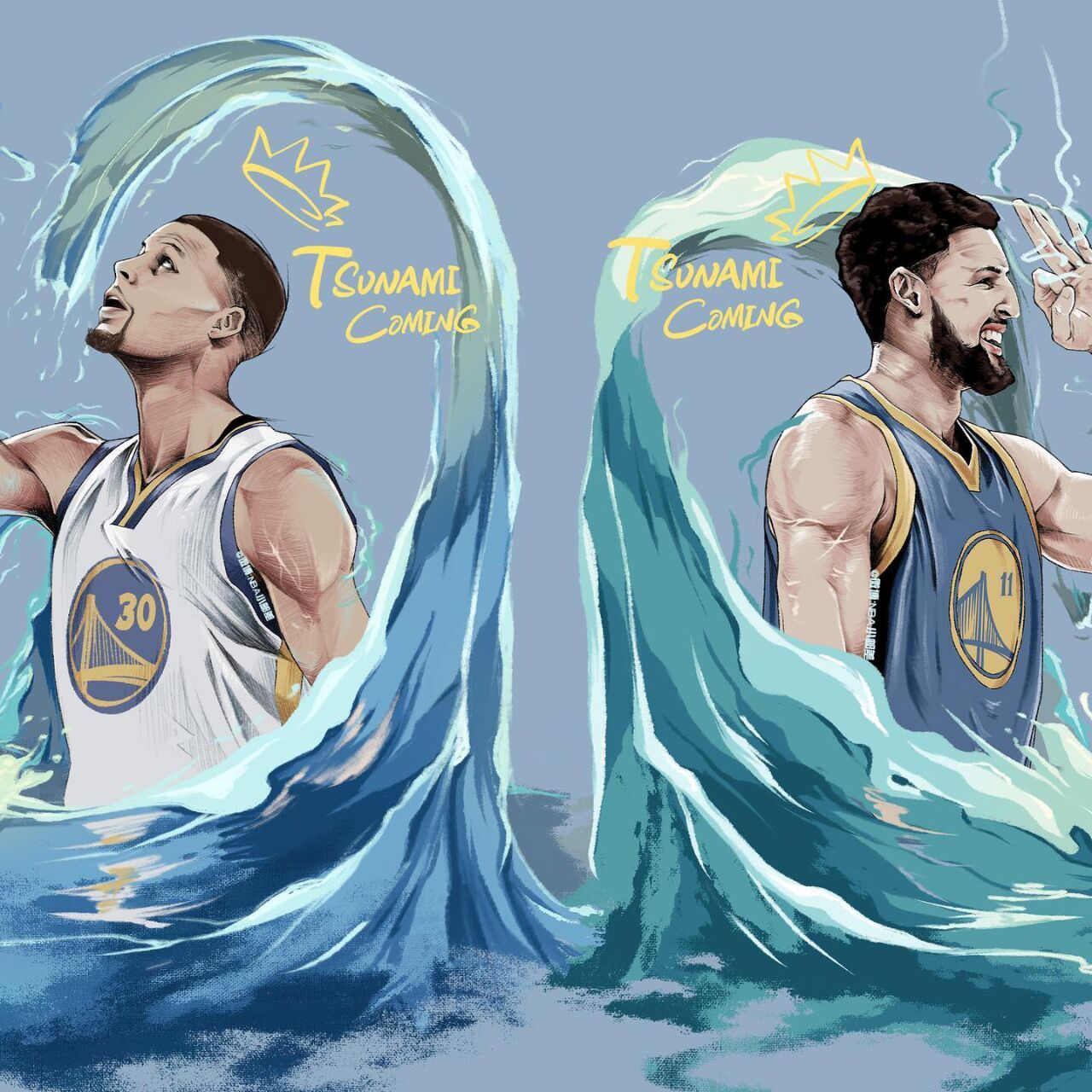 库里和克莱优质情头更新啦 勇士球迷请评论区集合啦!