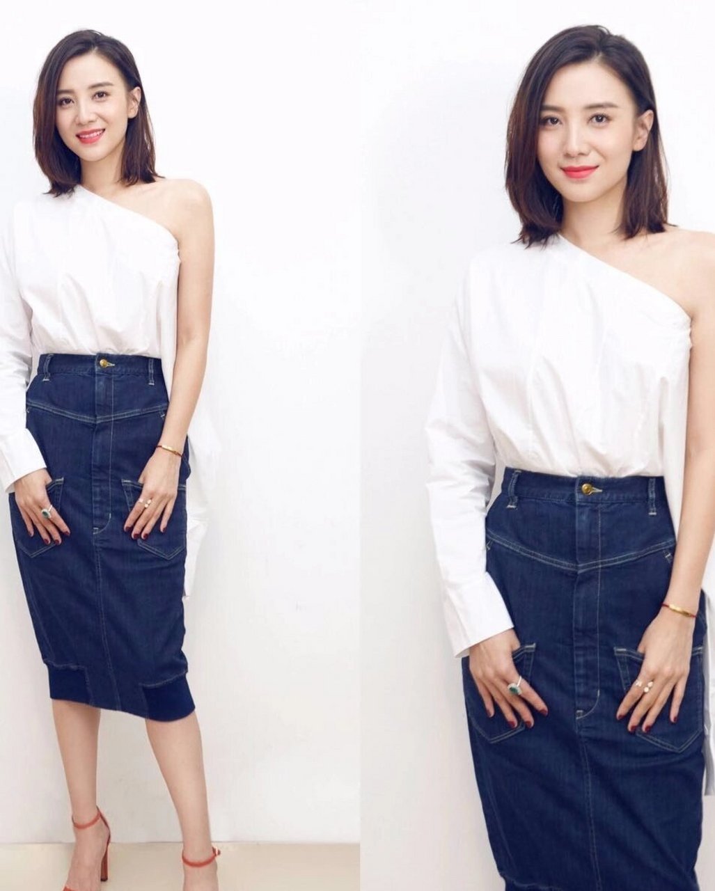 宋佳私服穿搭合集,精干利落混搭时髦.