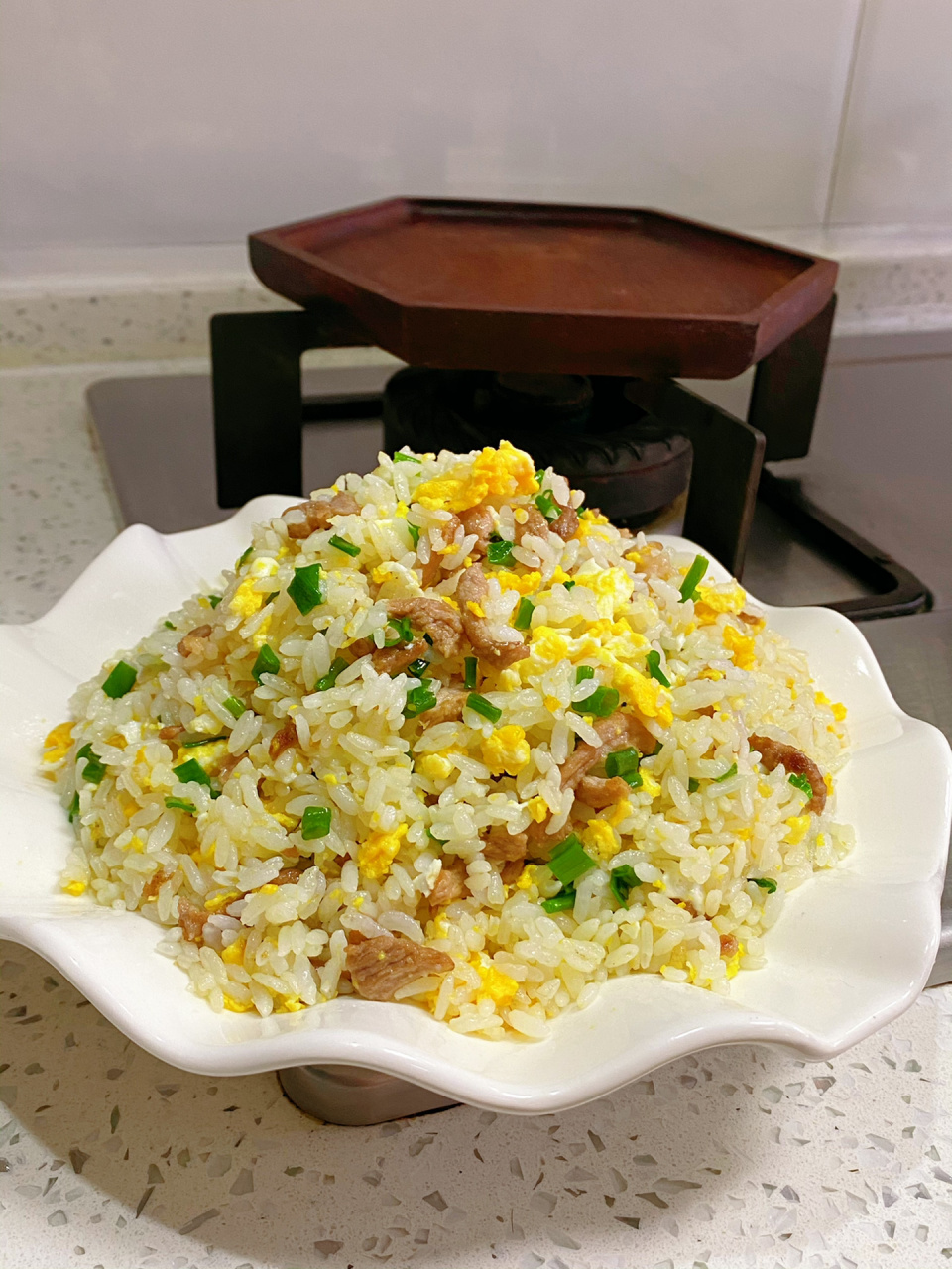 在家里做出了鼎泰丰的肉丝蛋炒饭03香喷喷～ 炒饭爱好者来啦!