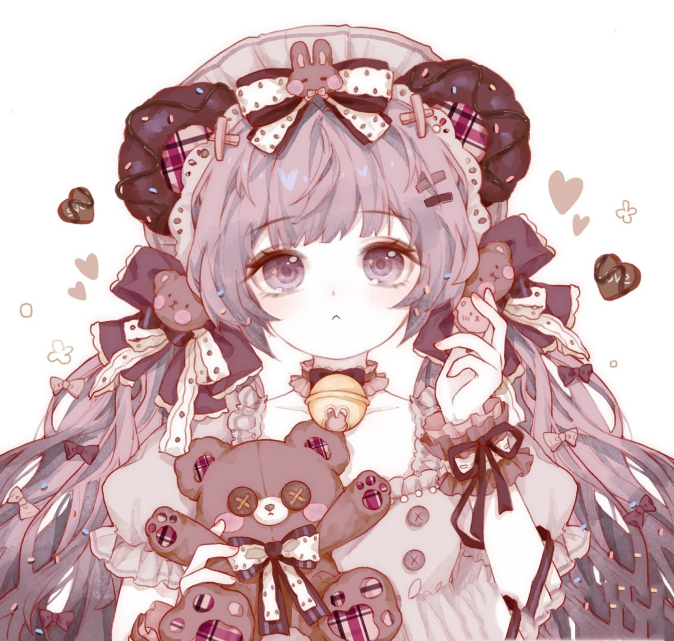 卡哇伊动物小熊女孩闺蜜系列头像 不许盗图