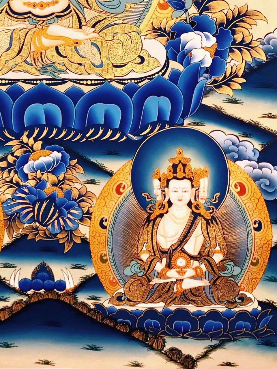 大势至菩萨 | 唐卡        .       .