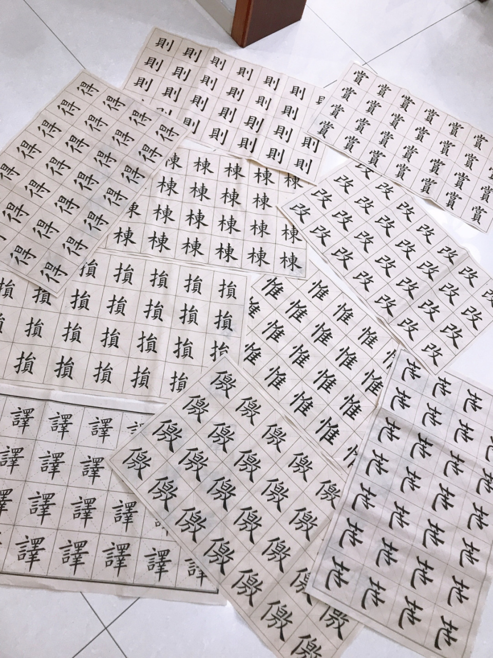 自学毛笔字  三年  写成这样 之前没有基础 有一天心情不好就突然开始