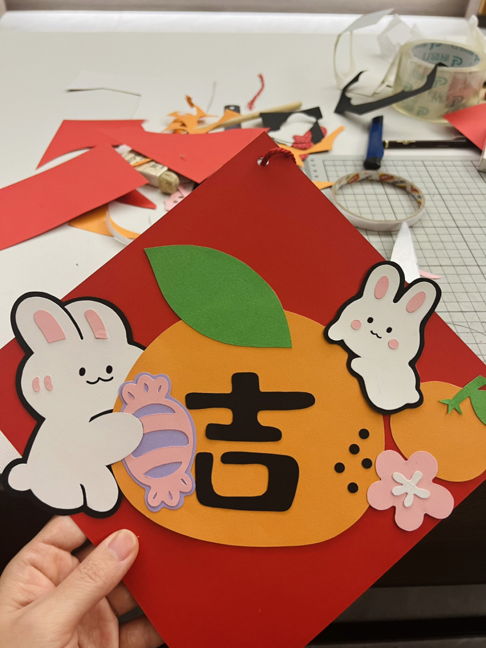 笔记灵感# #我的手工日常# #新年挂饰# #我的新年手工品# #新年