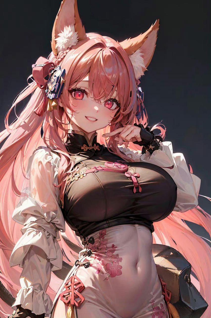 动漫美图#旗袍古风动漫女孩