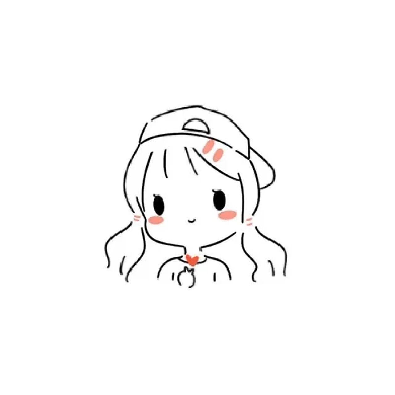 简约白底|手绘头像 这世界看似纷繁无双,但本质还是你一人的世界