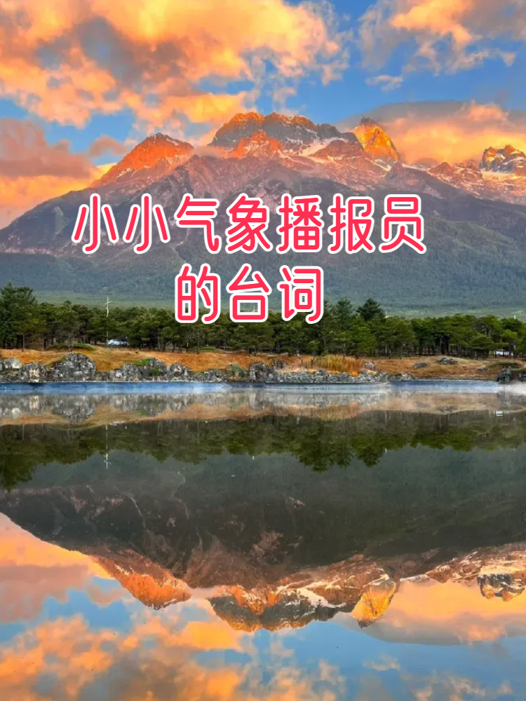 小小气象播报员的台词