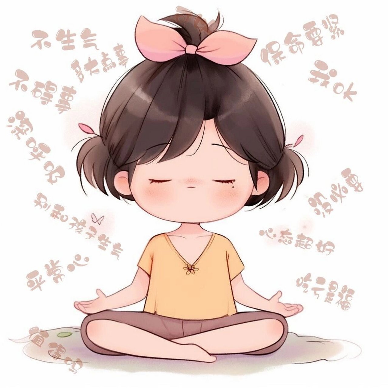 养生少女头像0599 从今天开始修身养性,早睡早起,少吃饭,多喝水