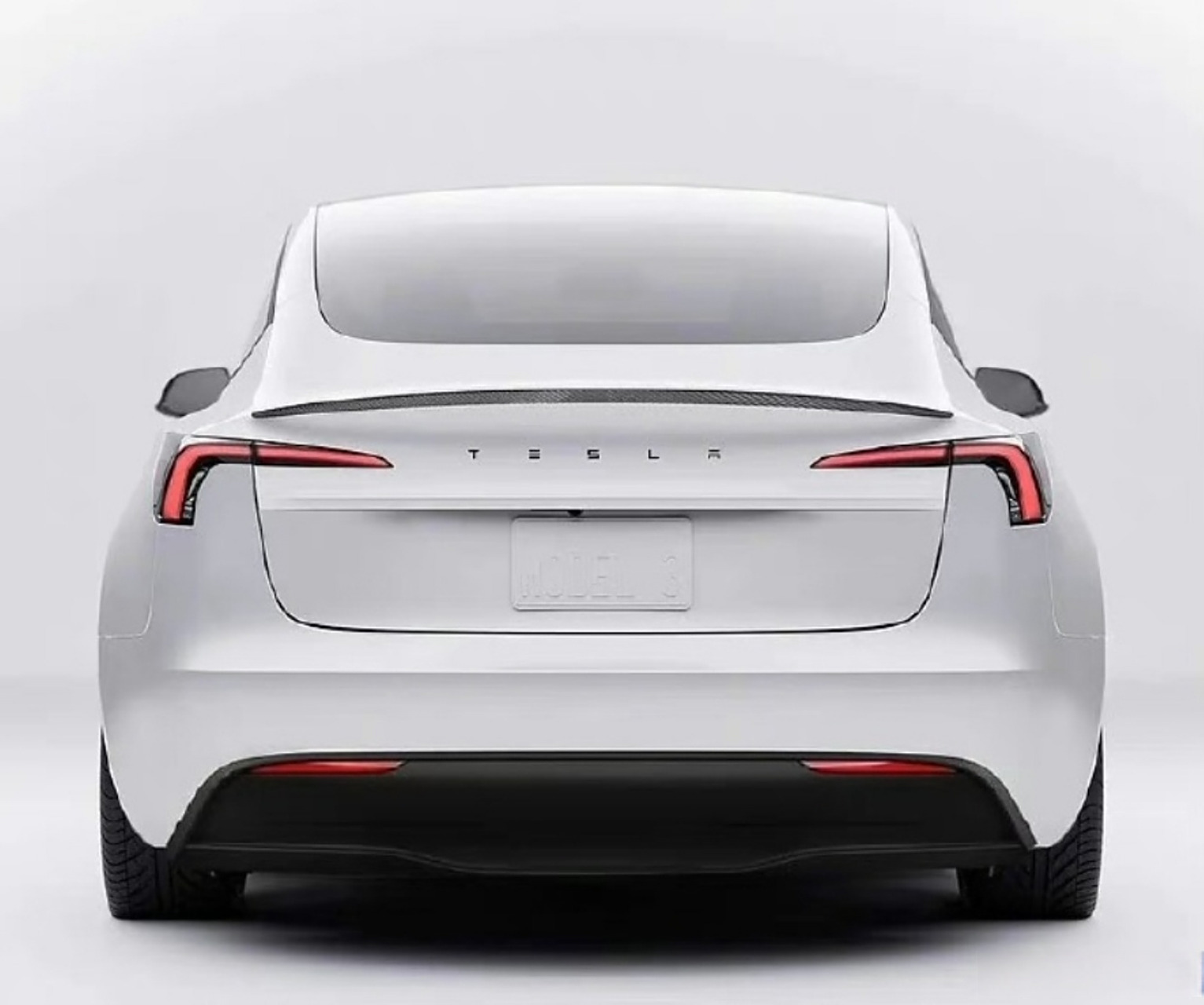 疑似改款特斯拉model 3车尾图片流出,各位对此怎么看?
