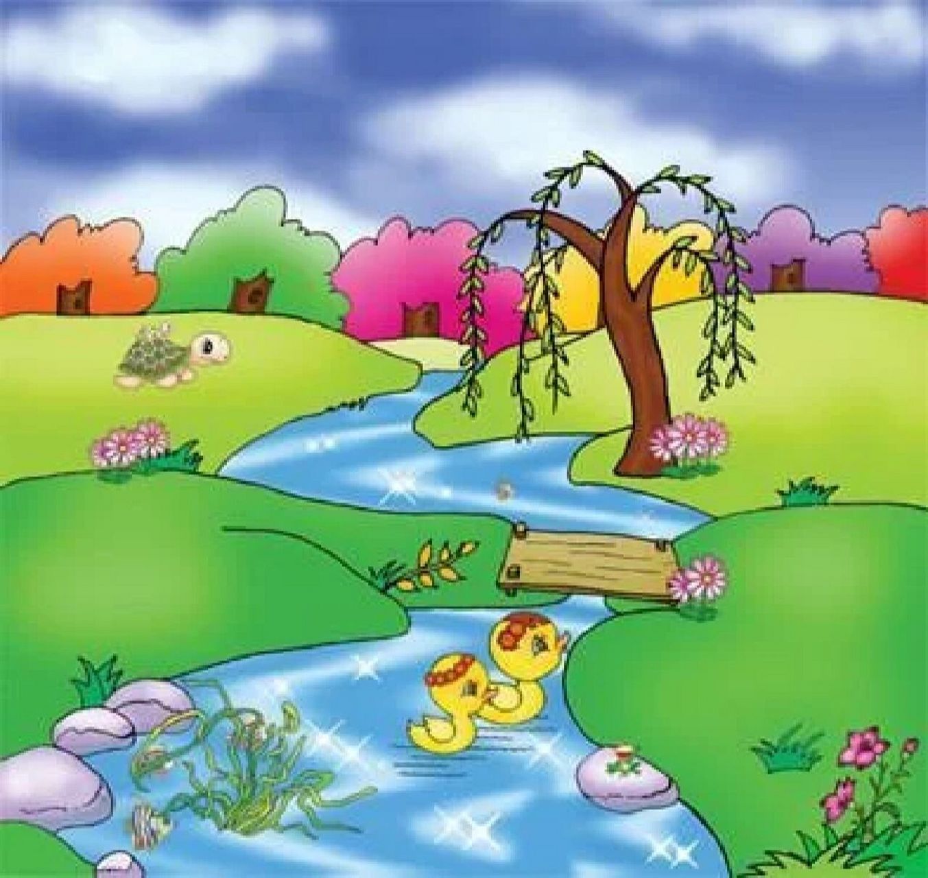 看图写话 找春天 春天在哪里?