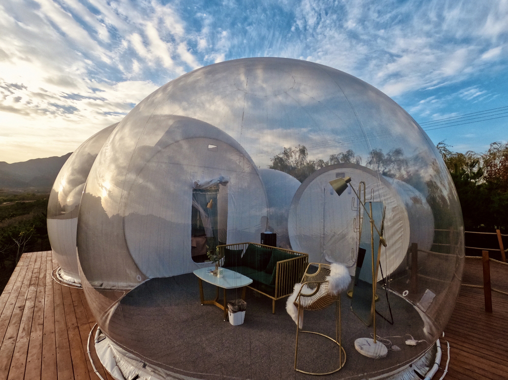 西安秘境星空泡泡屋民宿,枕月而眠星辰为伴 西安开车1小时,秘境网红