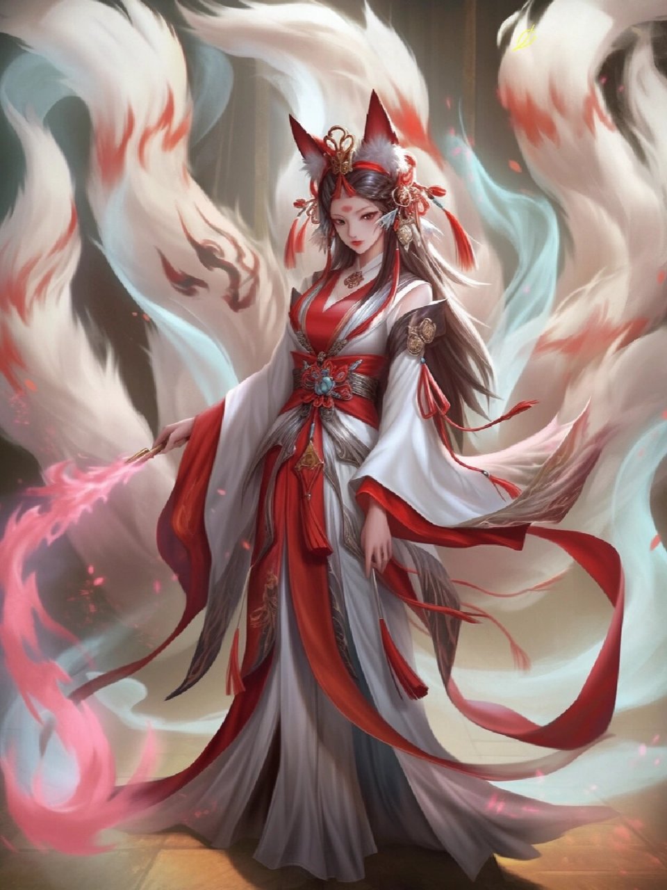 请问怎么画好狐狸精?教教我 这是我画了三天三夜的,来个大神指导我吧!