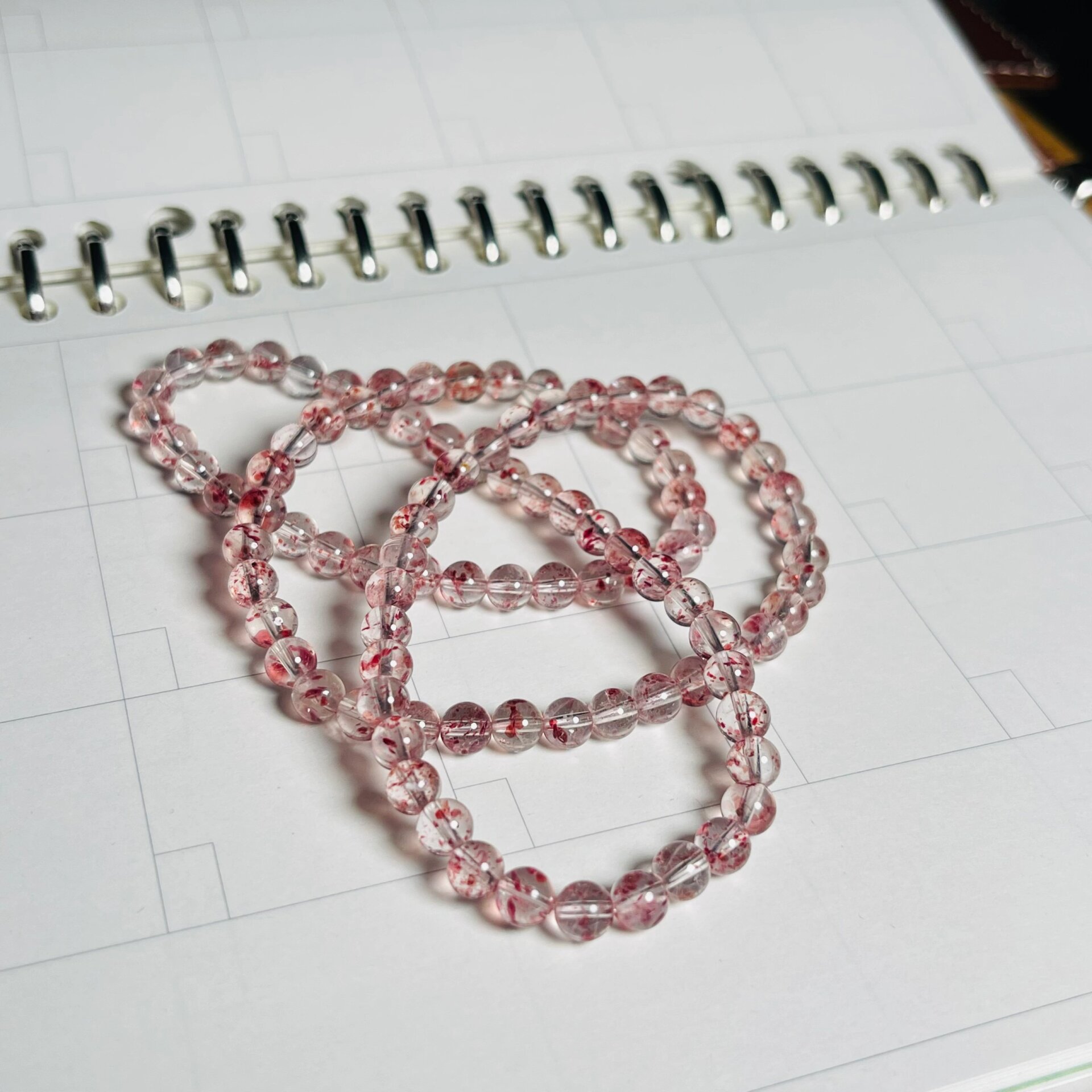 白水体草莓晶 失眠到快五点,分享之前买到的白水体草莓晶!