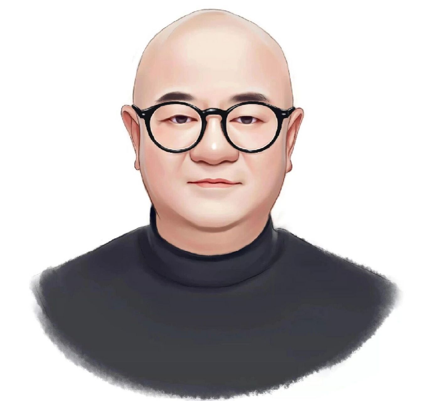 换个新头像吧,成熟稳重中年男士手绘头像!