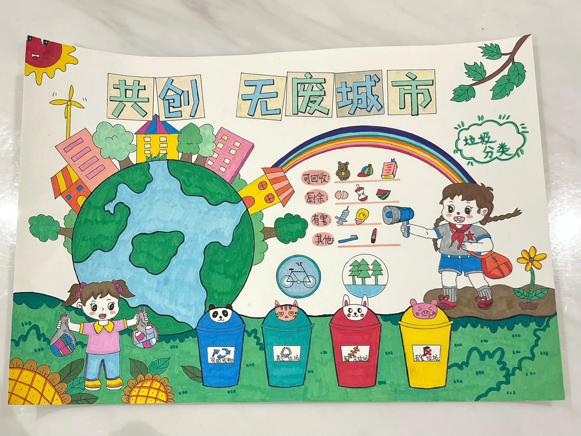 《无废城市》手抄报