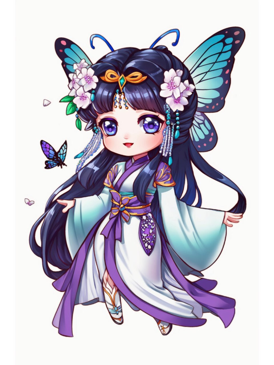 q版二次元王者荣耀貂蝉夏仲夜之梦  夏日滤镜