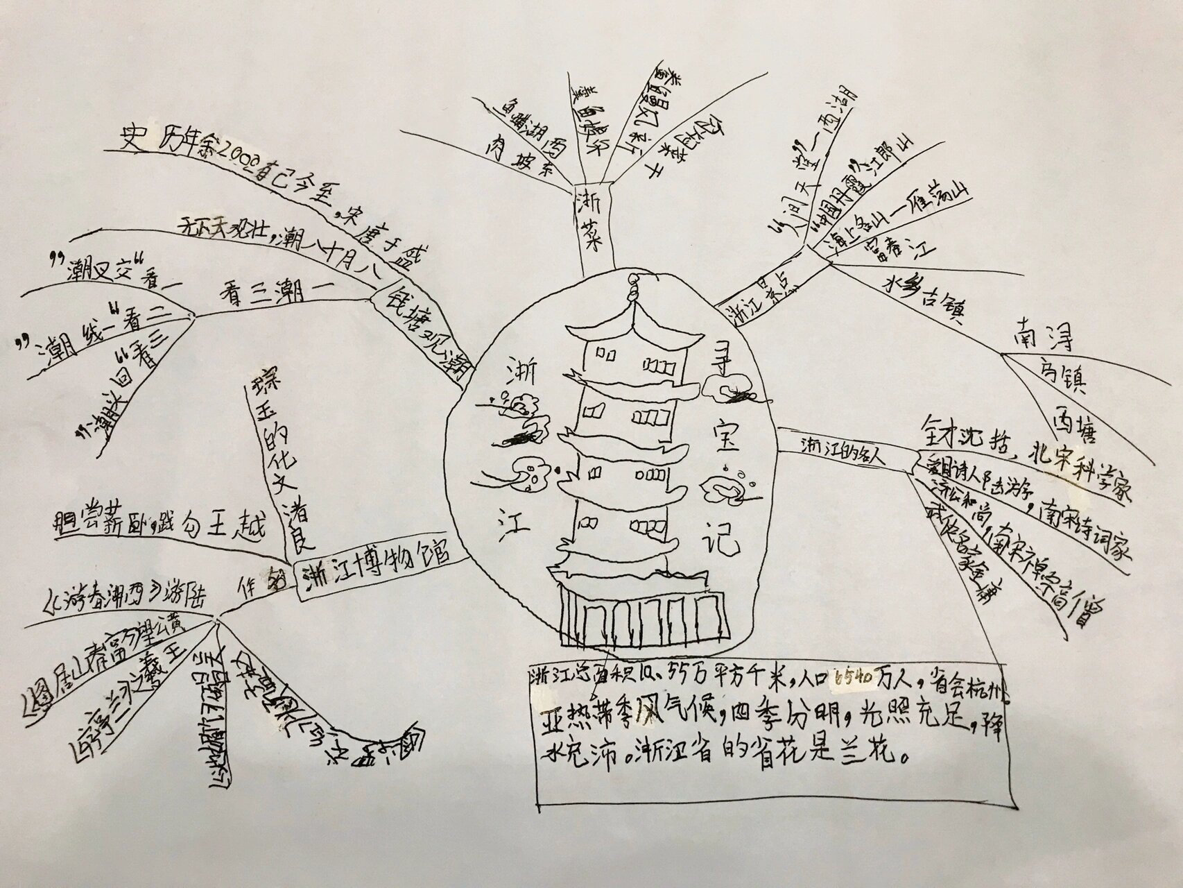 浙江寻宝记思维导图图片