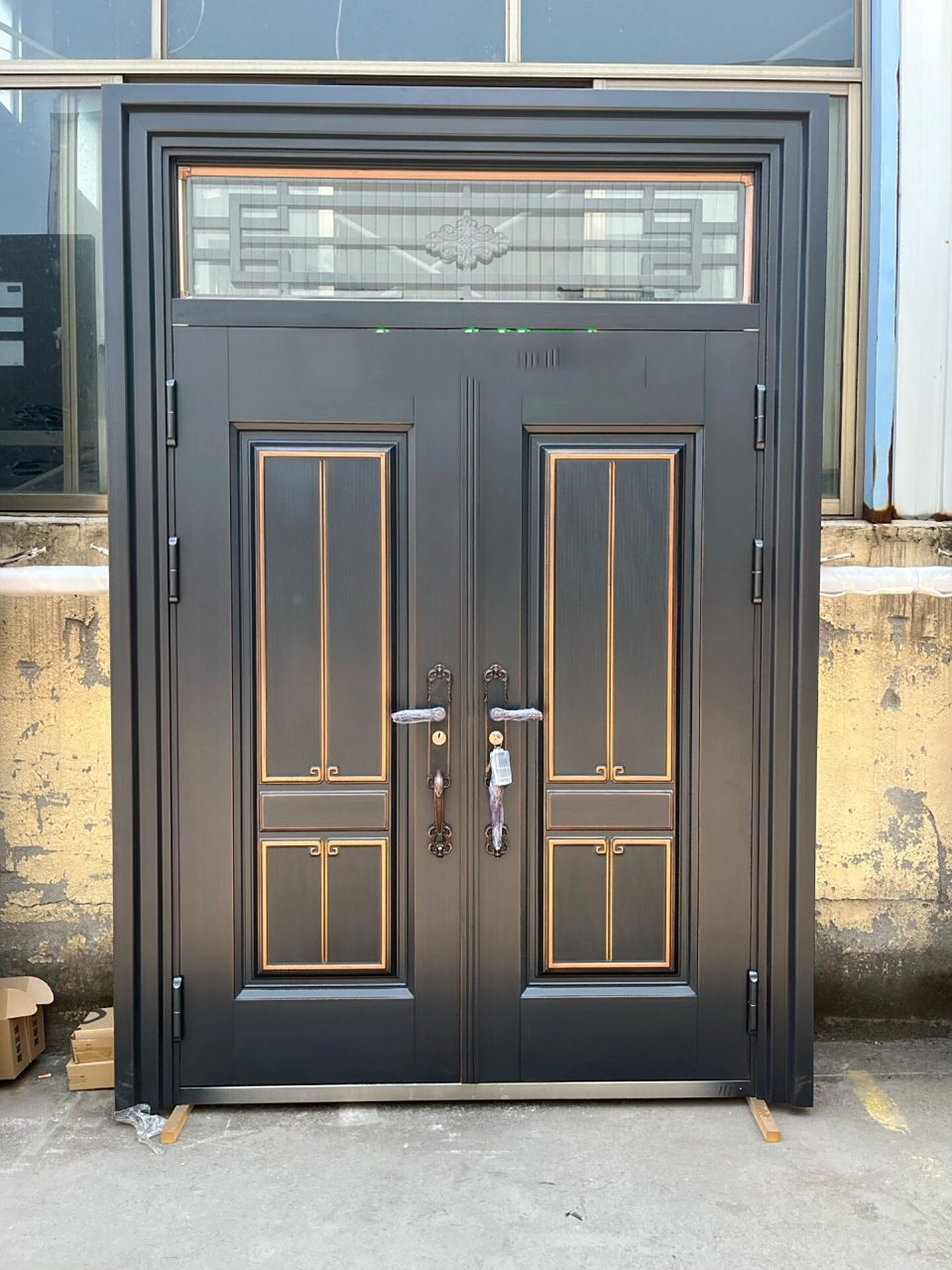 新农村自建房大门 2023新农村自建房大门,可定制