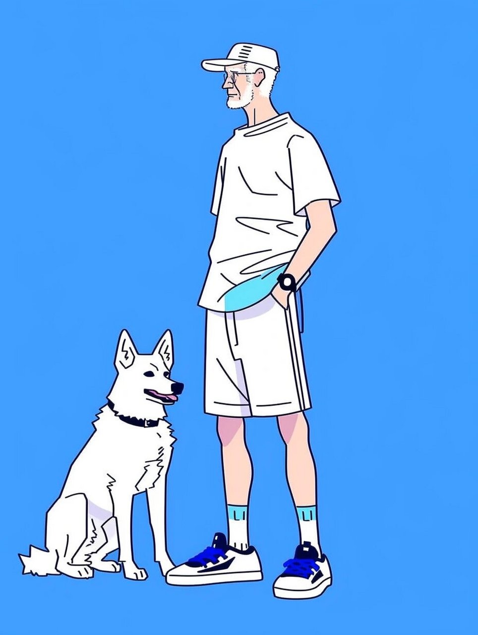 帅气的大叔头像,可自取图丨ai