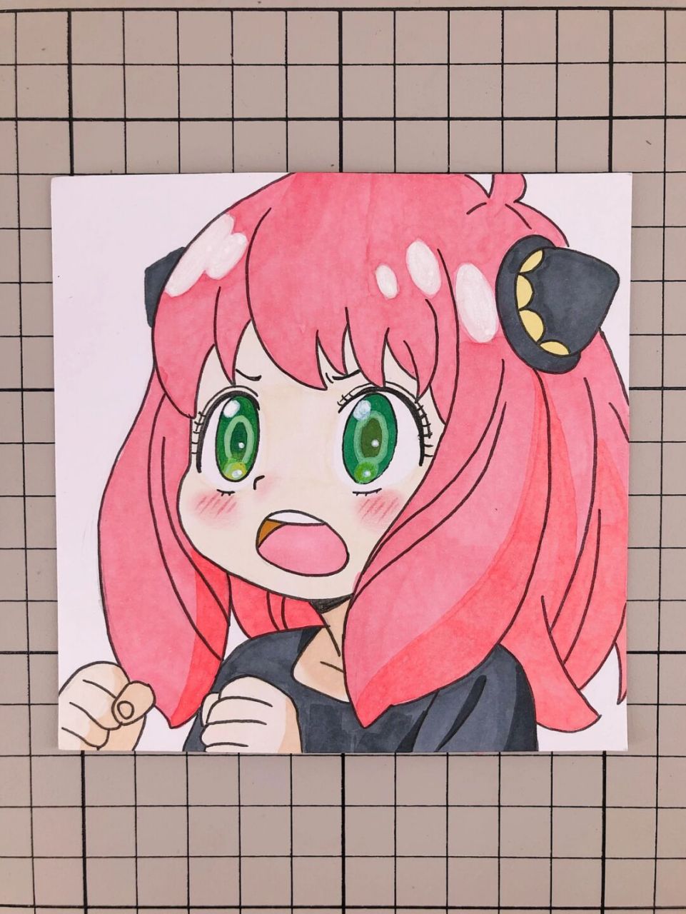 第271幅|阿尼亚卡通画,马克笔手绘,附步骤图 马克笔:多乐绘128色#多乐