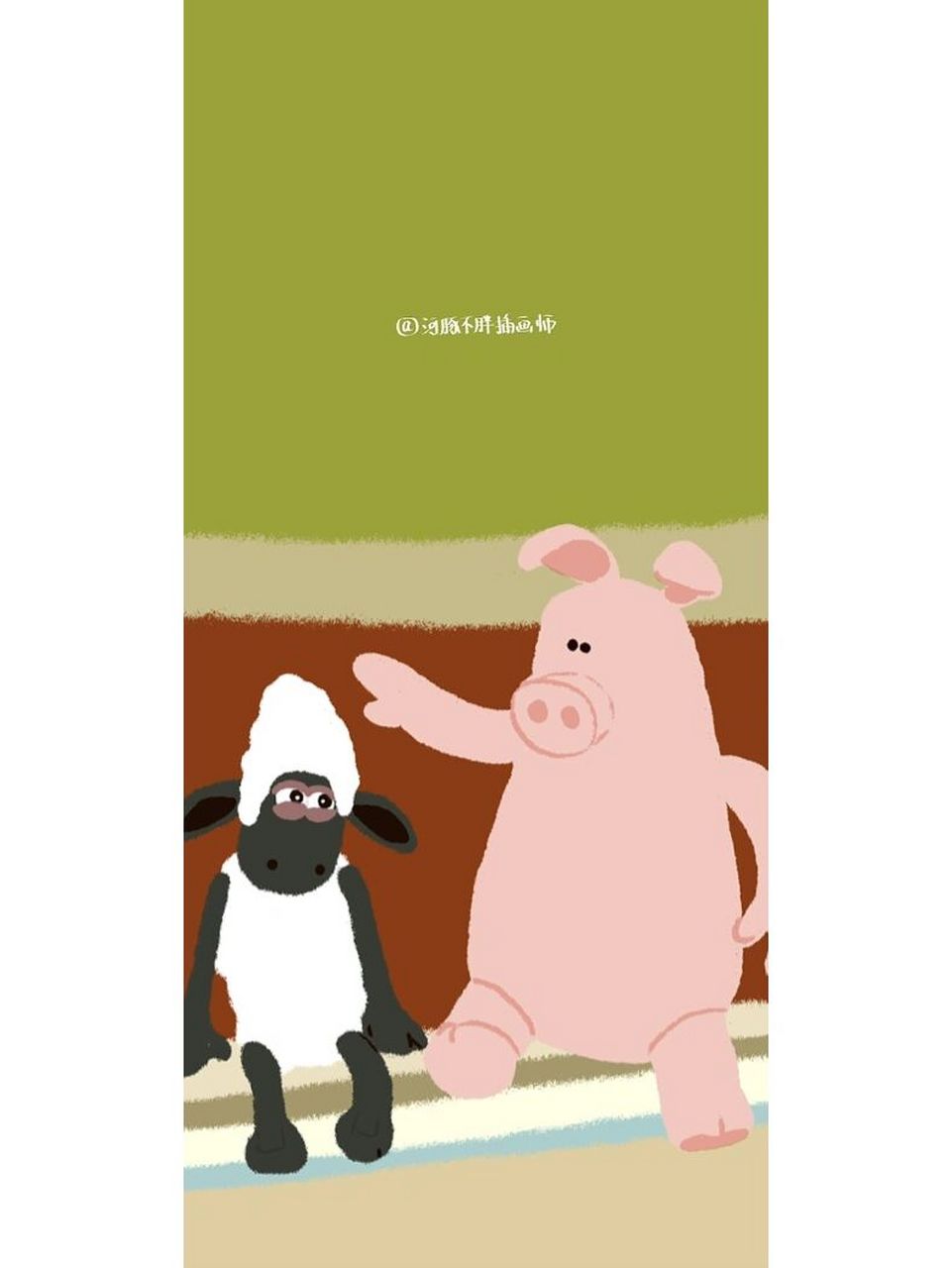 壁纸#  #电脑壁纸# #壁纸分享#  #可爱壁纸# #小羊肖恩壁纸##手机