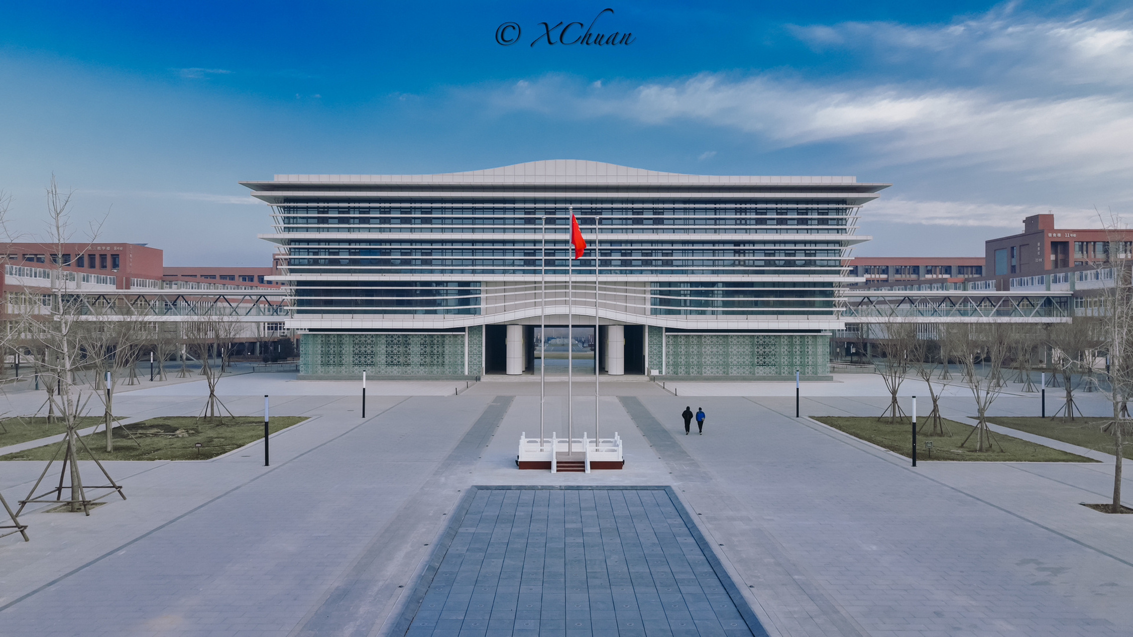 邢台一中新校区 起早跟学弟来这边拍日出 没想到多云了 不过依然还是